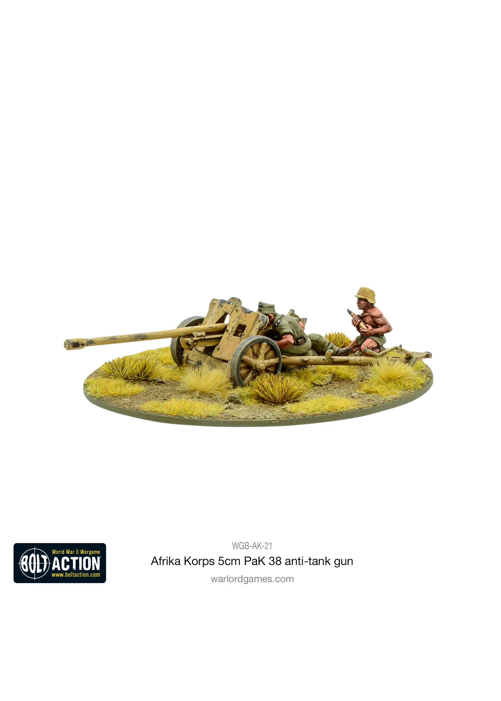 5cm Pak38 Anti-tank gun: Afrika Korps - Bolt action