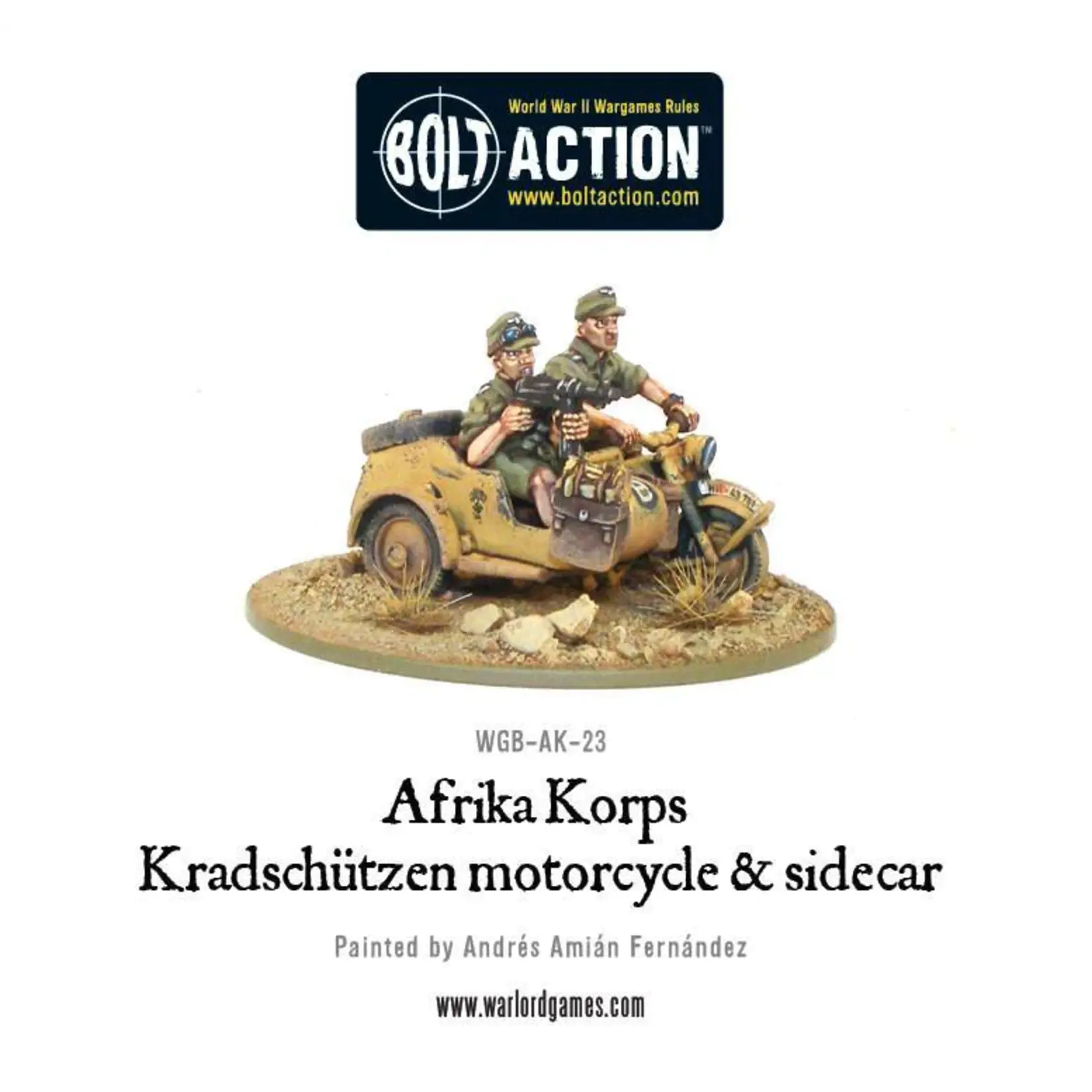Bolt action Krad schutzen motorcycle & Sidecar: Afrika Korps - Bolt action