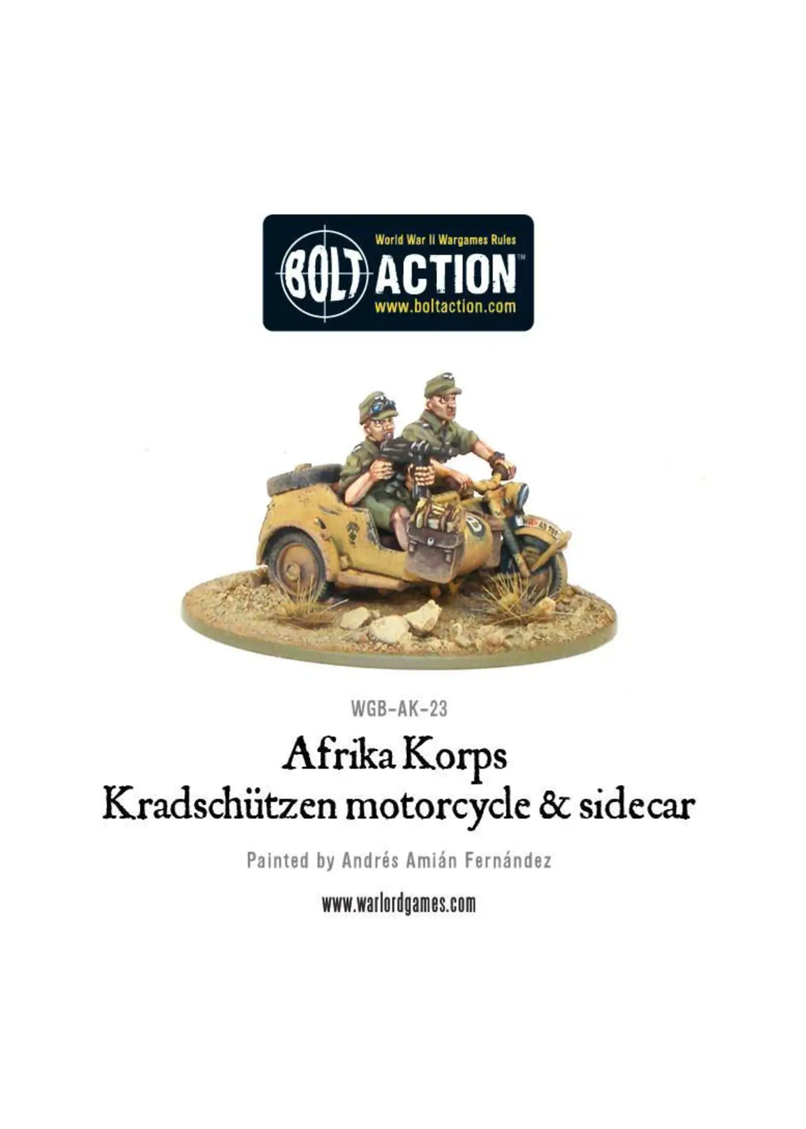Bolt action Krad schutzen motorcycle & Sidecar: Afrika Korps - Bolt action