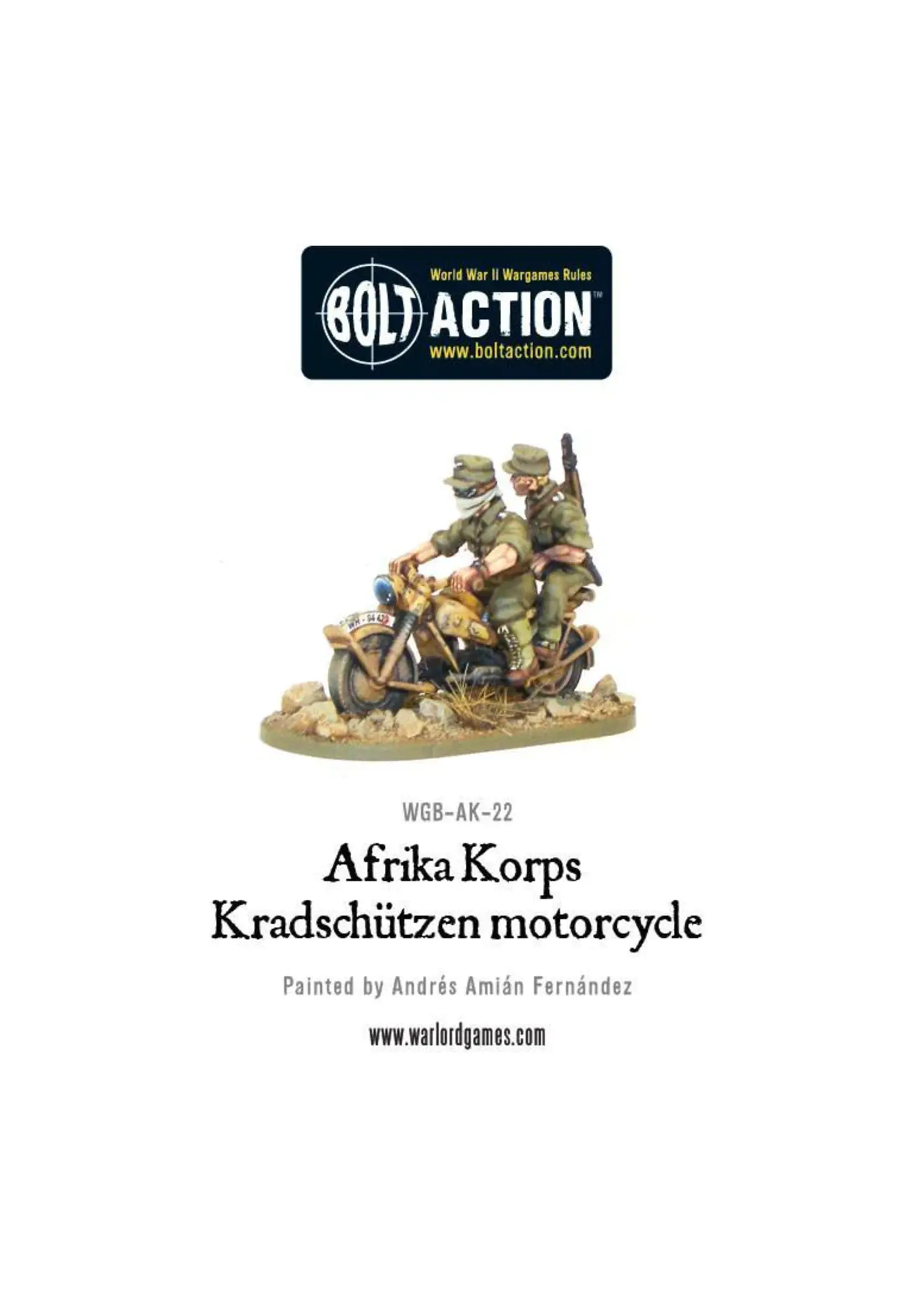 Bolt action Krad schutzen motorcycle: Afrika Korps - Bolt action