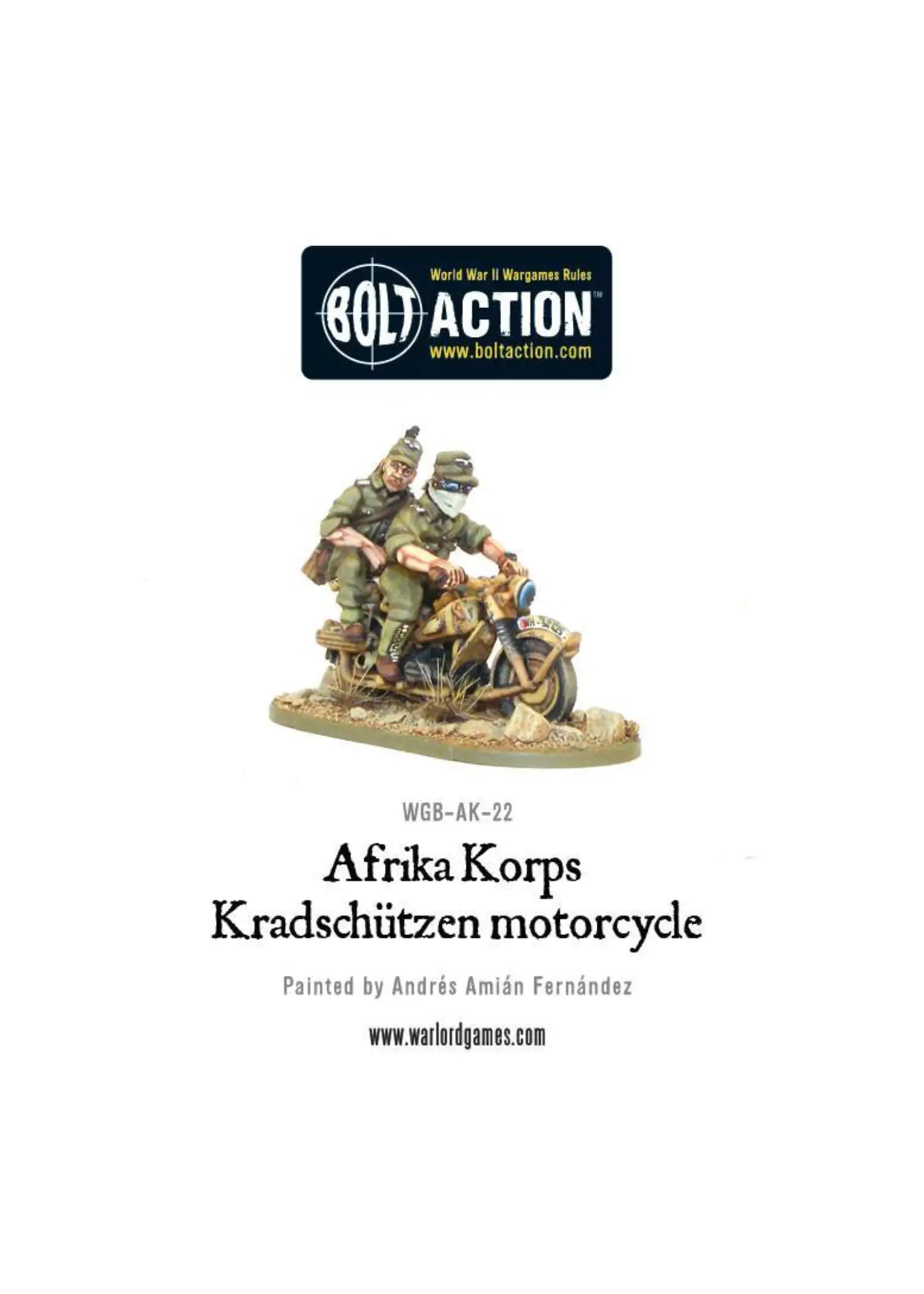 Bolt action Krad schutzen motorcycle: Afrika Korps - Bolt action
