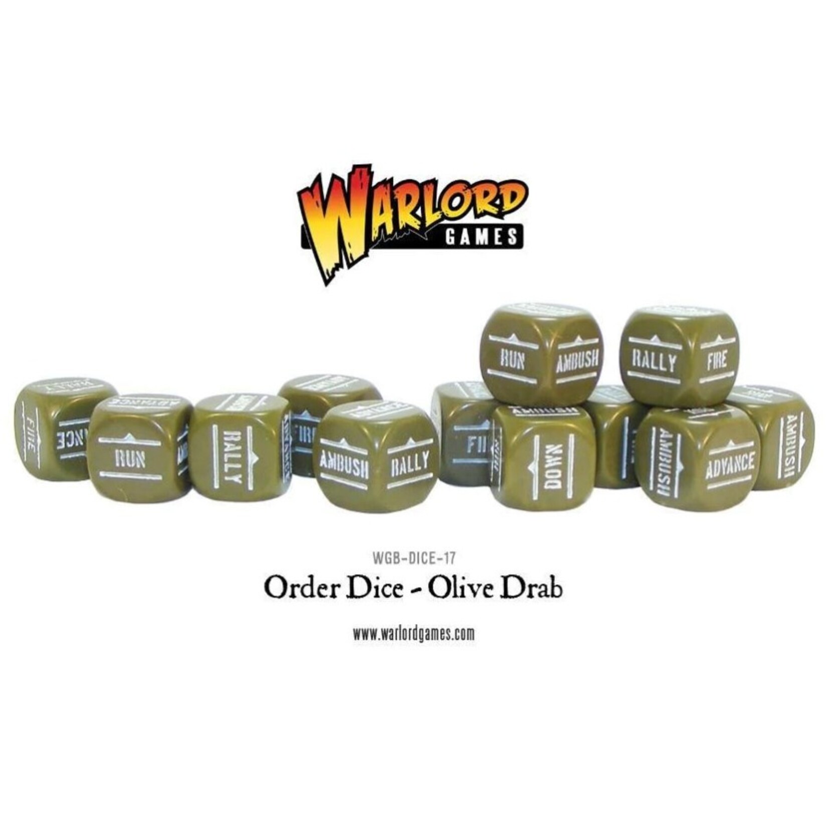 Green Action Order dice - Bolt action