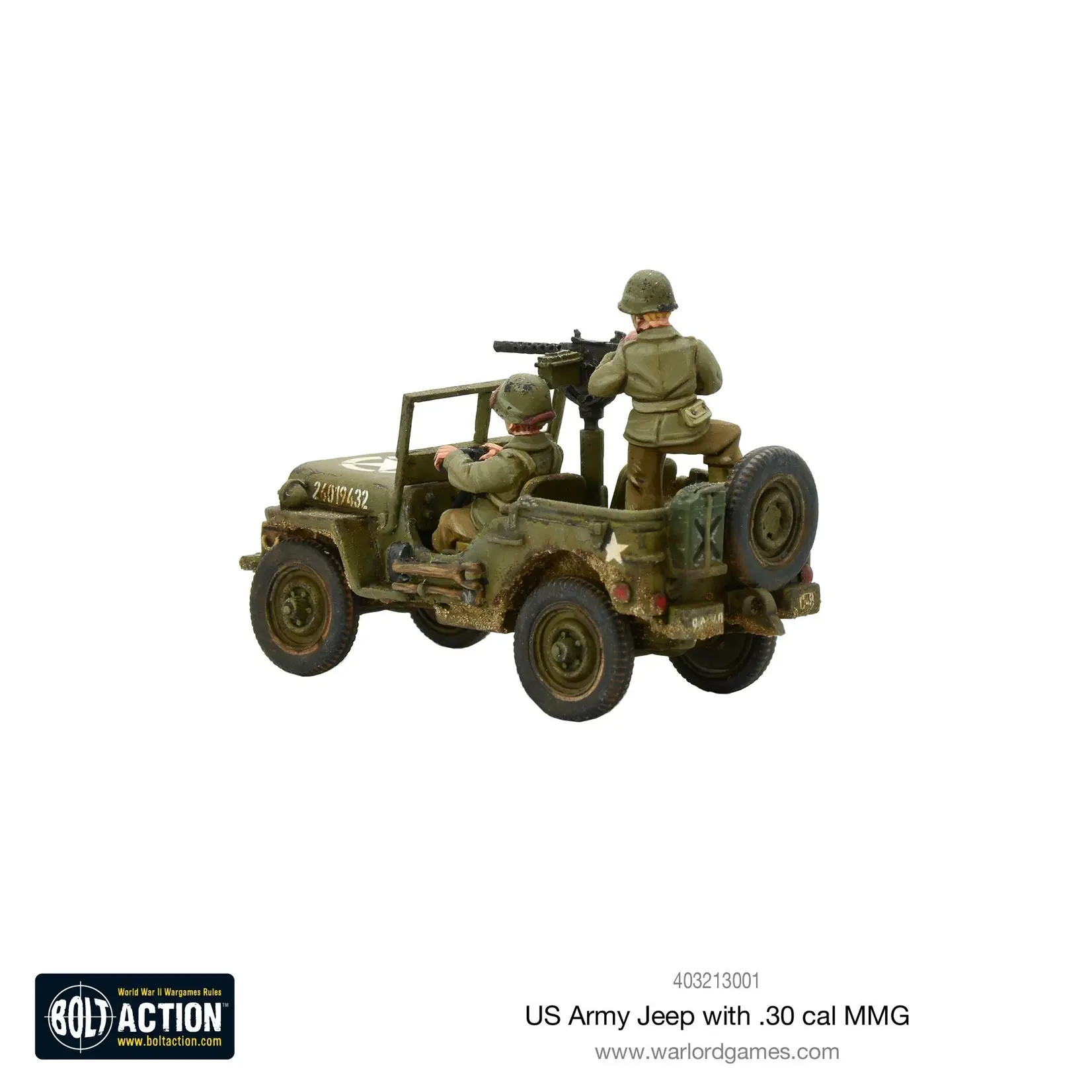 Bolt action US army jeep with 30 cal MMG