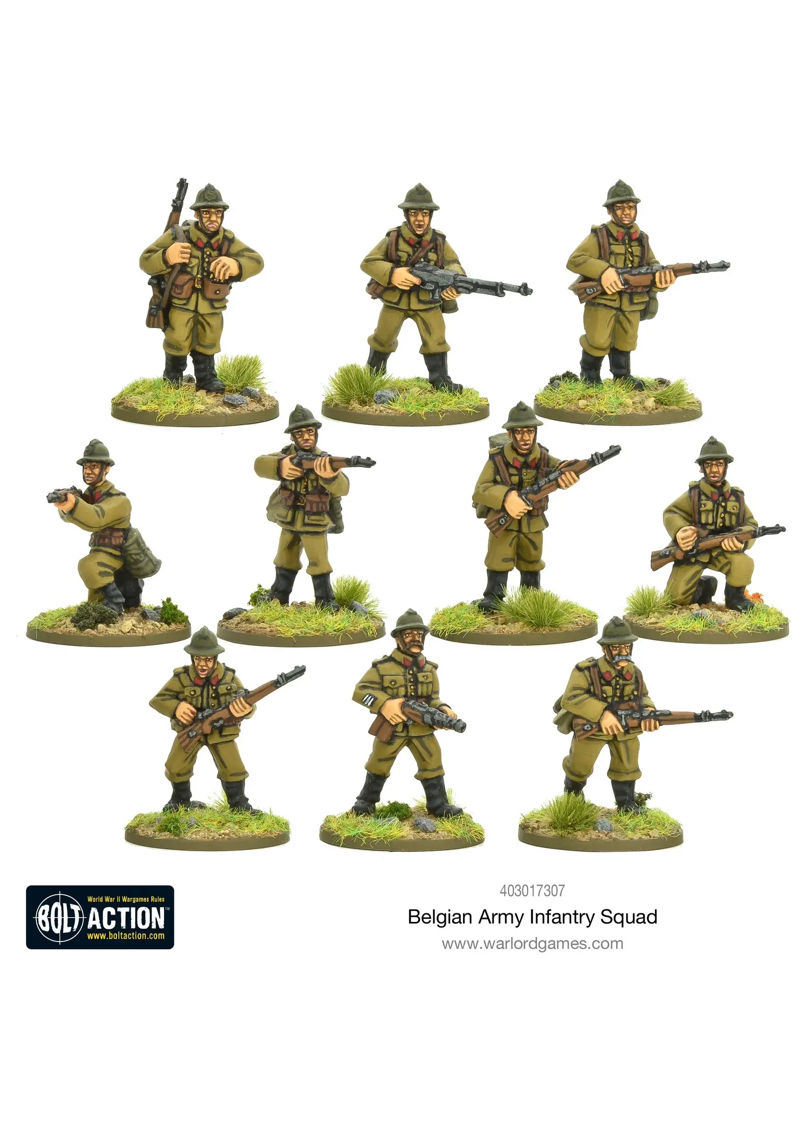 Belgian army infantry squad - Bolt action