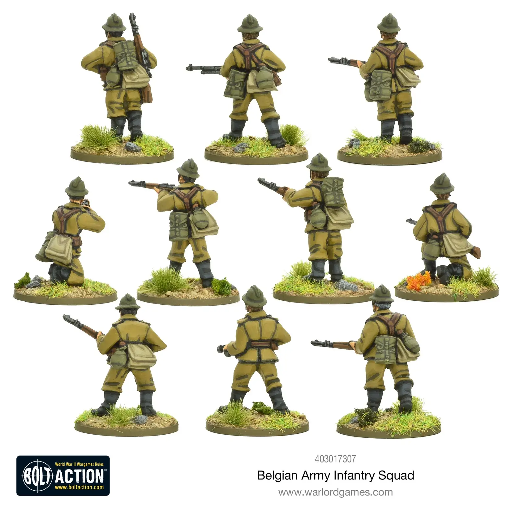 Belgian army infantry squad - Bolt action