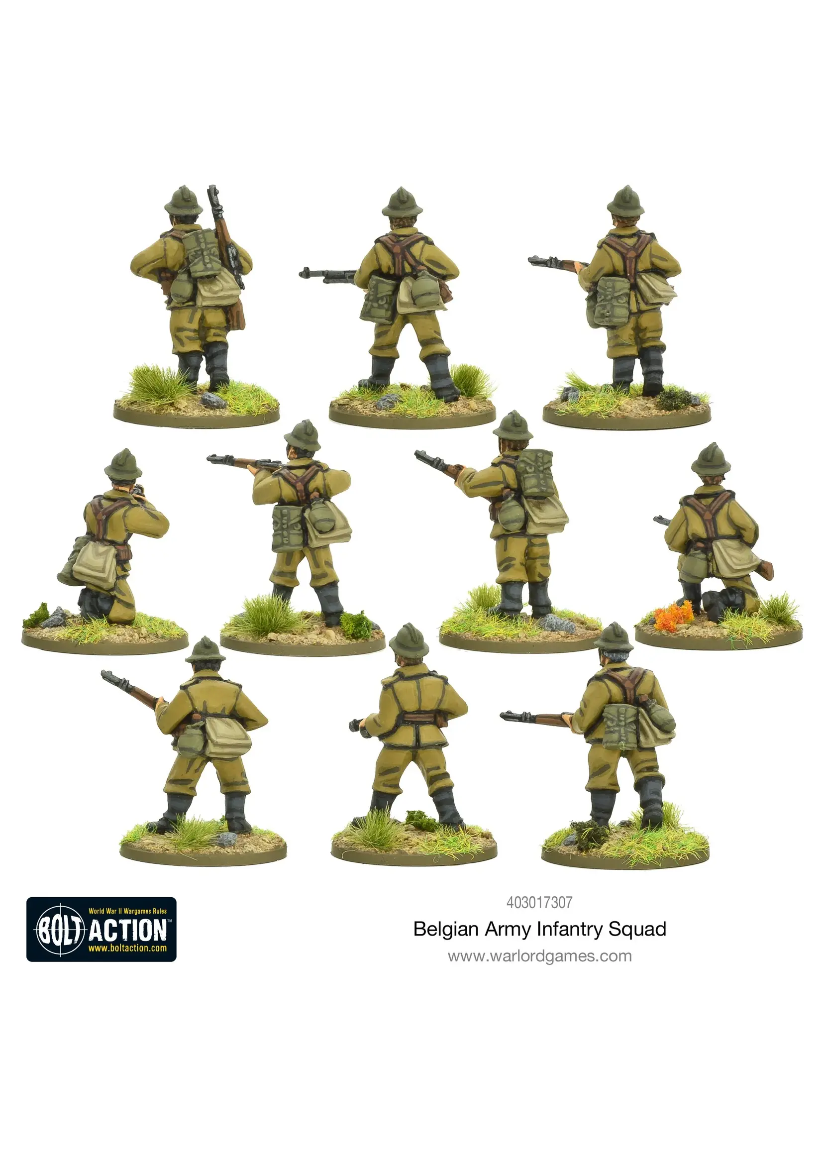 Belgian army infantry squad - Bolt action