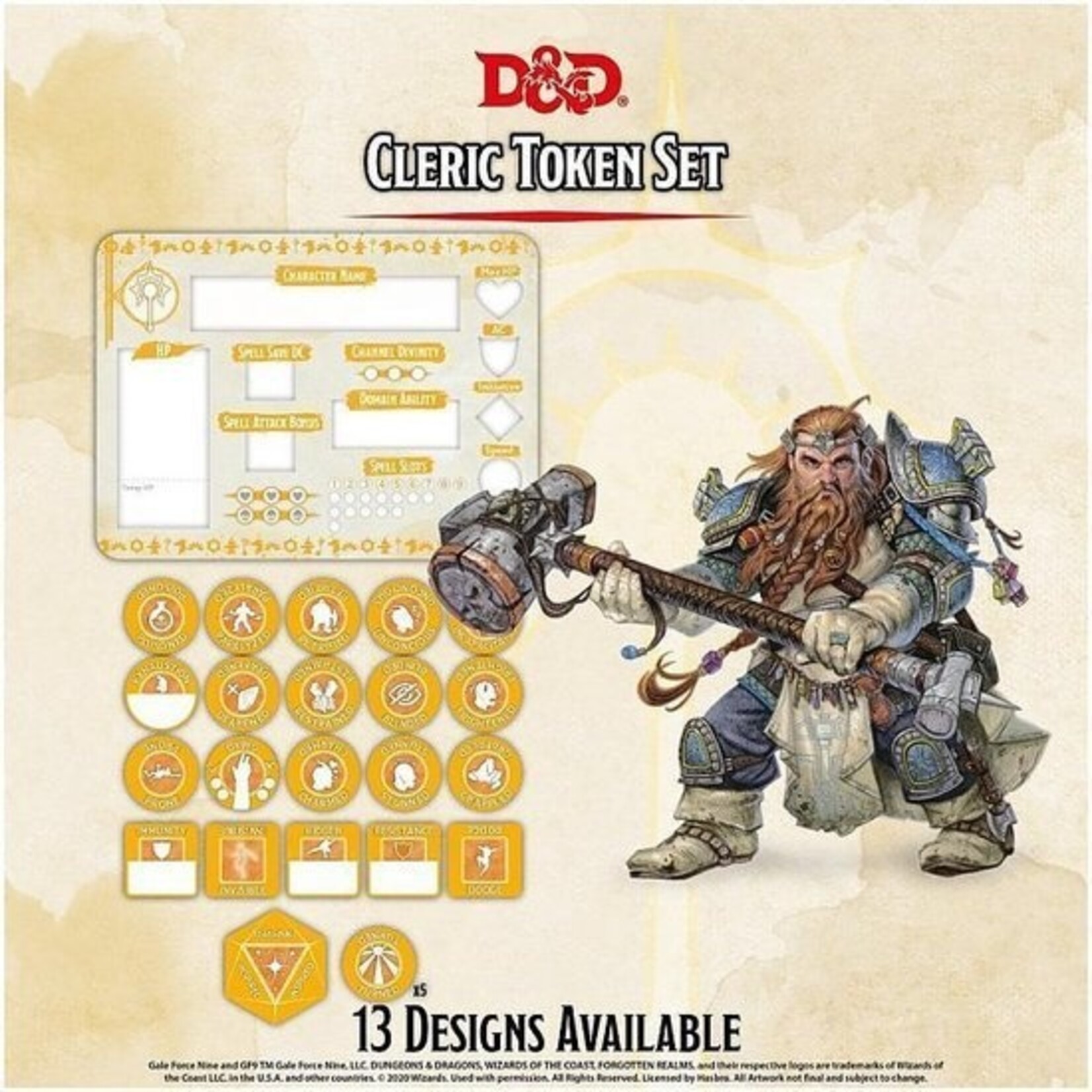 wizards of the coast Dungeon & Dragons - Token Set: Cleric