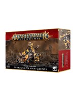 Warhammer: age of sigmar Orruk Warclans: Tuskboss on Maw-grunta
