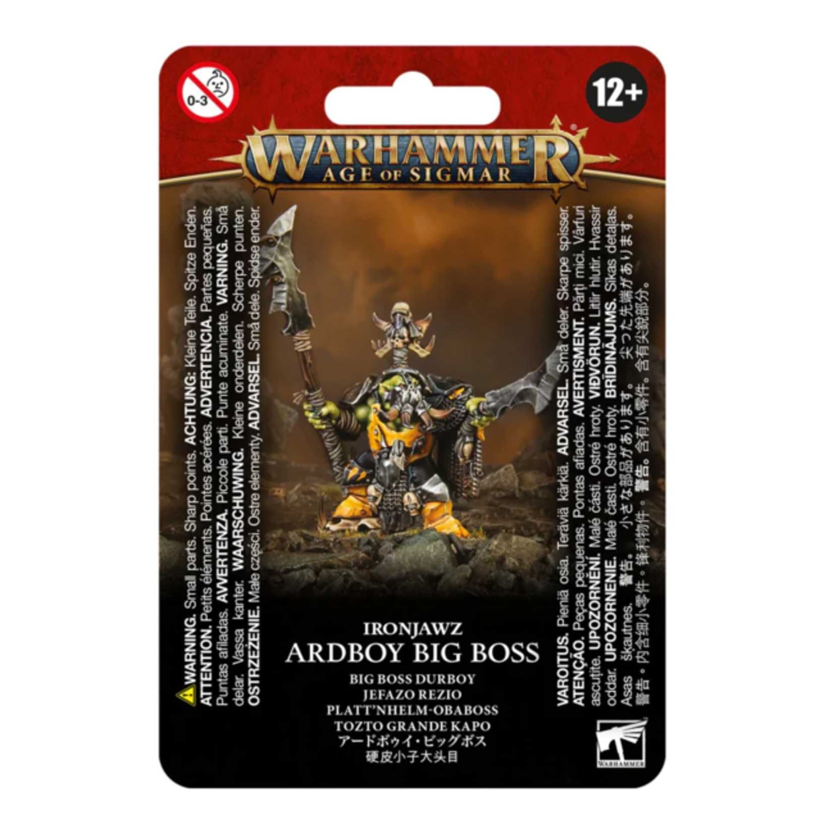 Warhammer: age of sigmar Orruk Warclans: Ardboy Big Boss