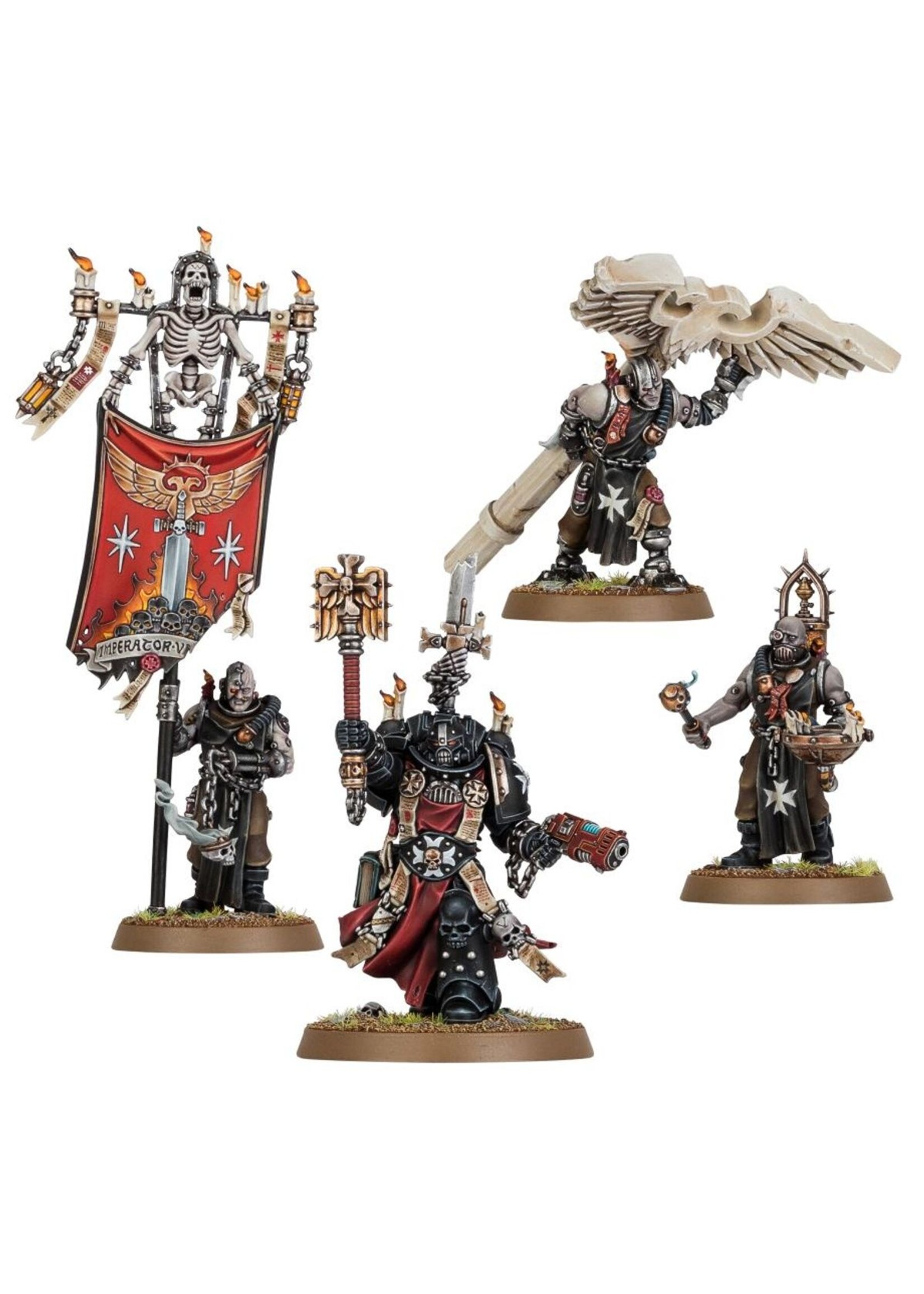 Warhammer: 40.000 Black Templars: Chaplain Grimaldus & Retinue