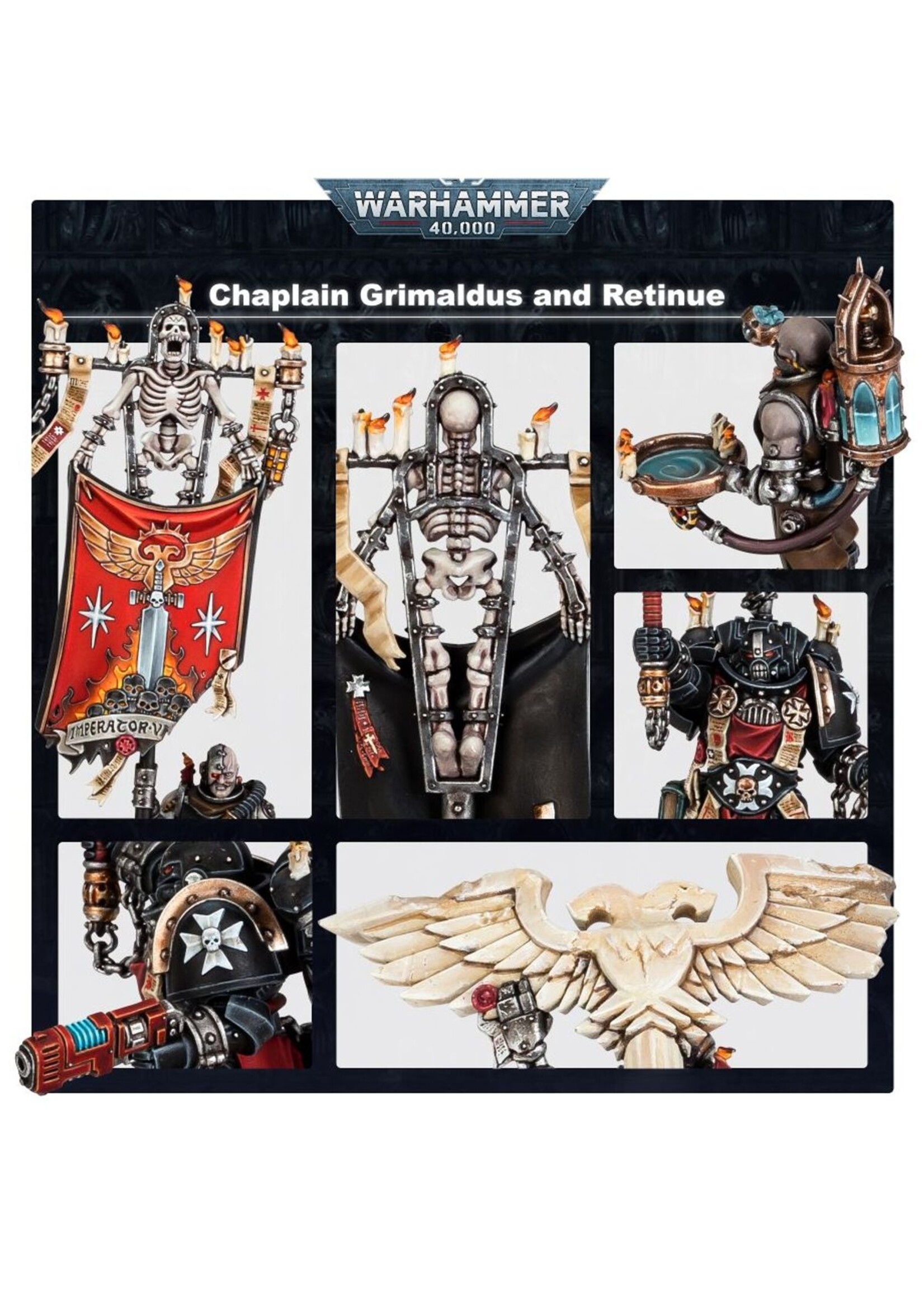Warhammer: 40.000 Black Templars: Chaplain Grimaldus & Retinue