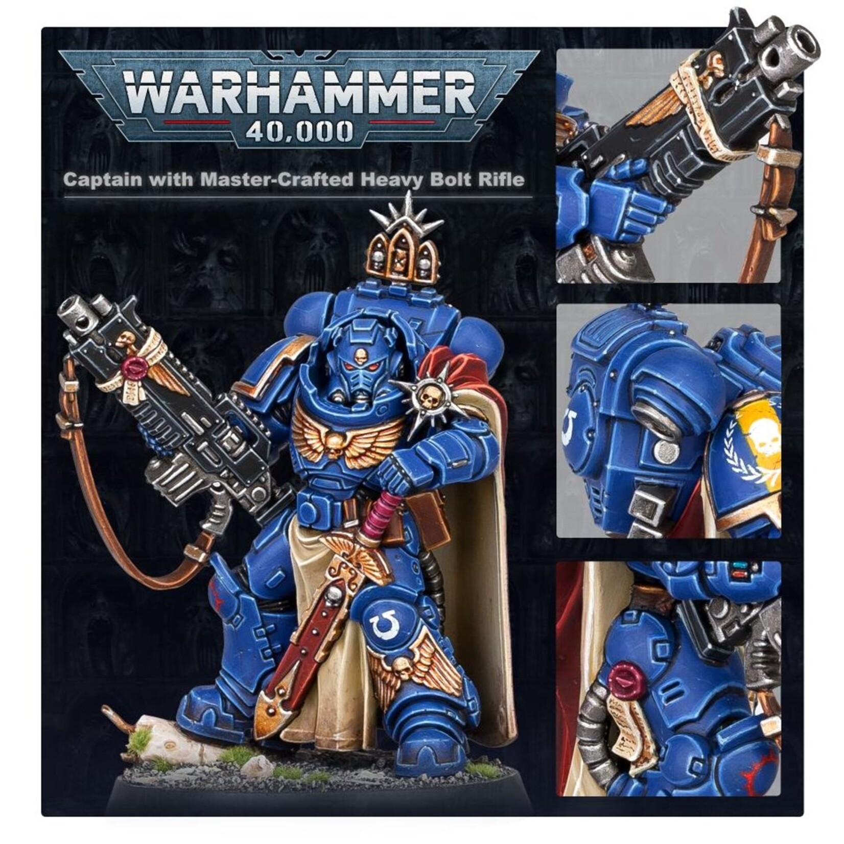 Warhammer: 40.000 Space Marines: Captain with Master-Crafted Heavy Bolt Rifle