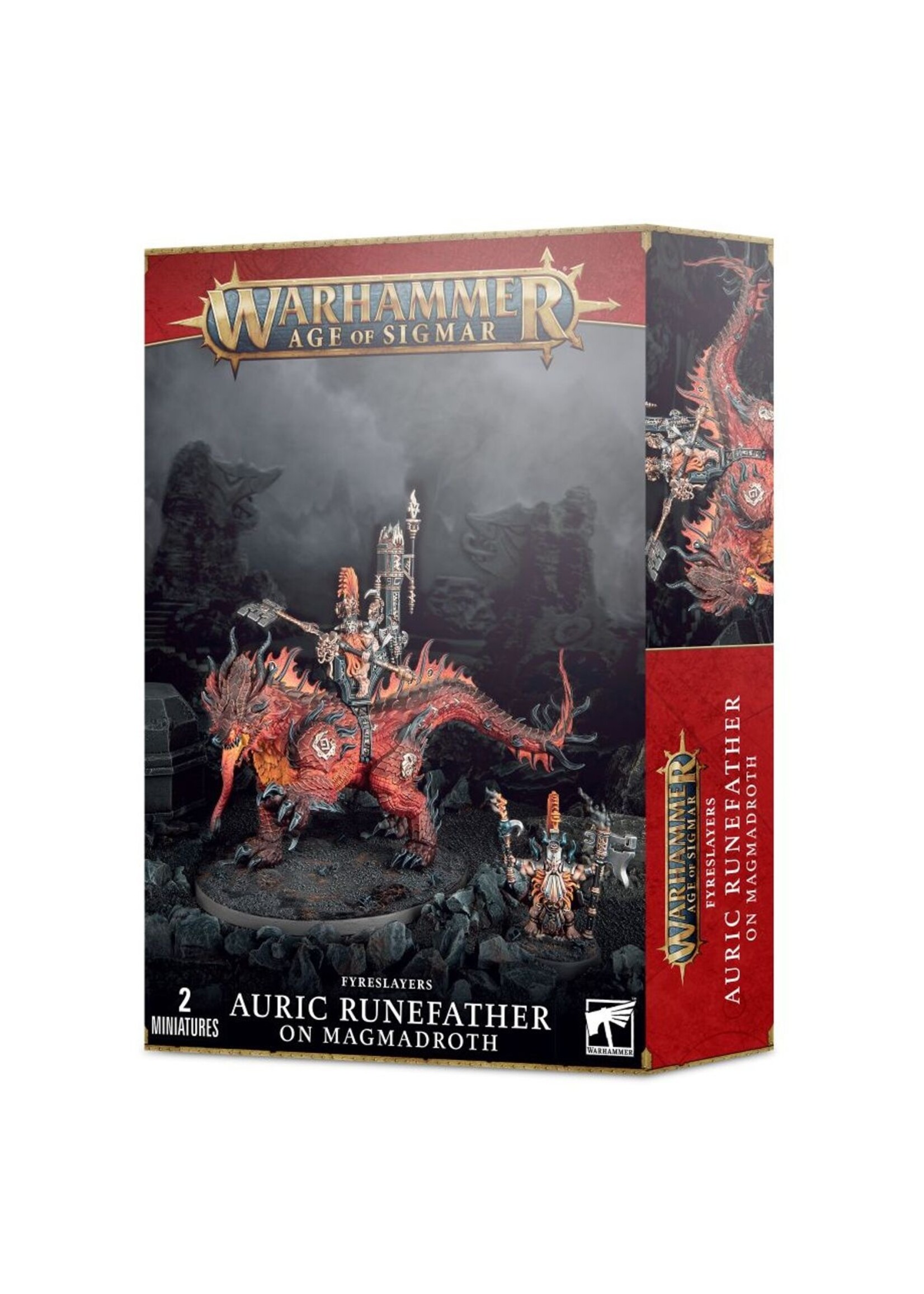 Warhammer: age of sigmar Fyreslayers: Auric Runefather/Magmadroth
