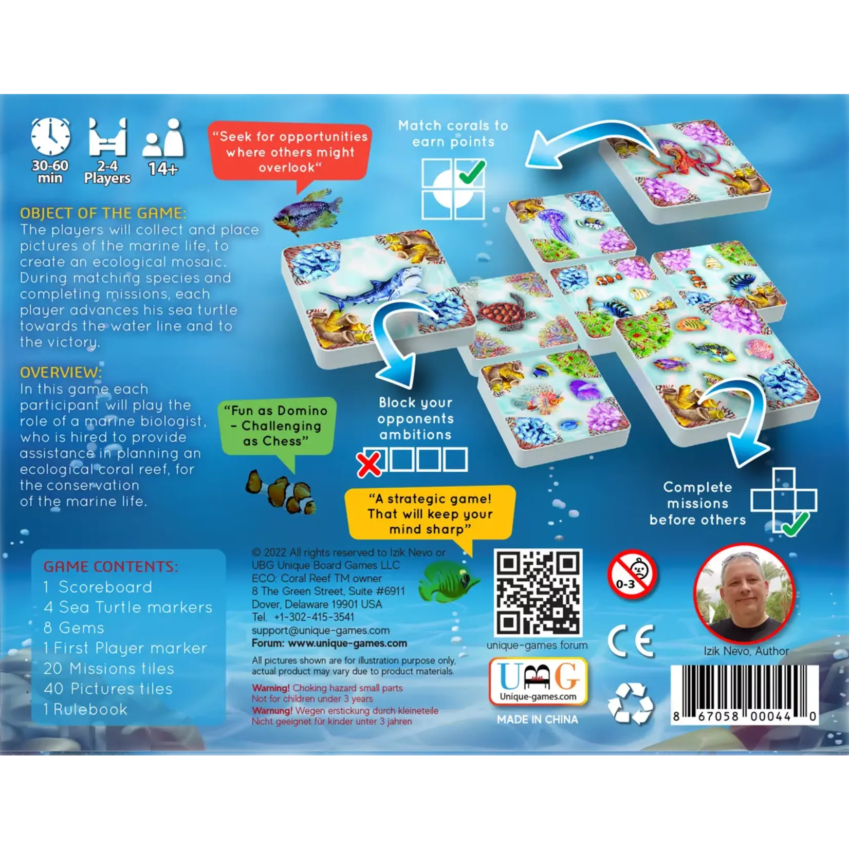 Unique Board Games LTD (UBG) ECO: Coral Reef - Boardgame - Eng