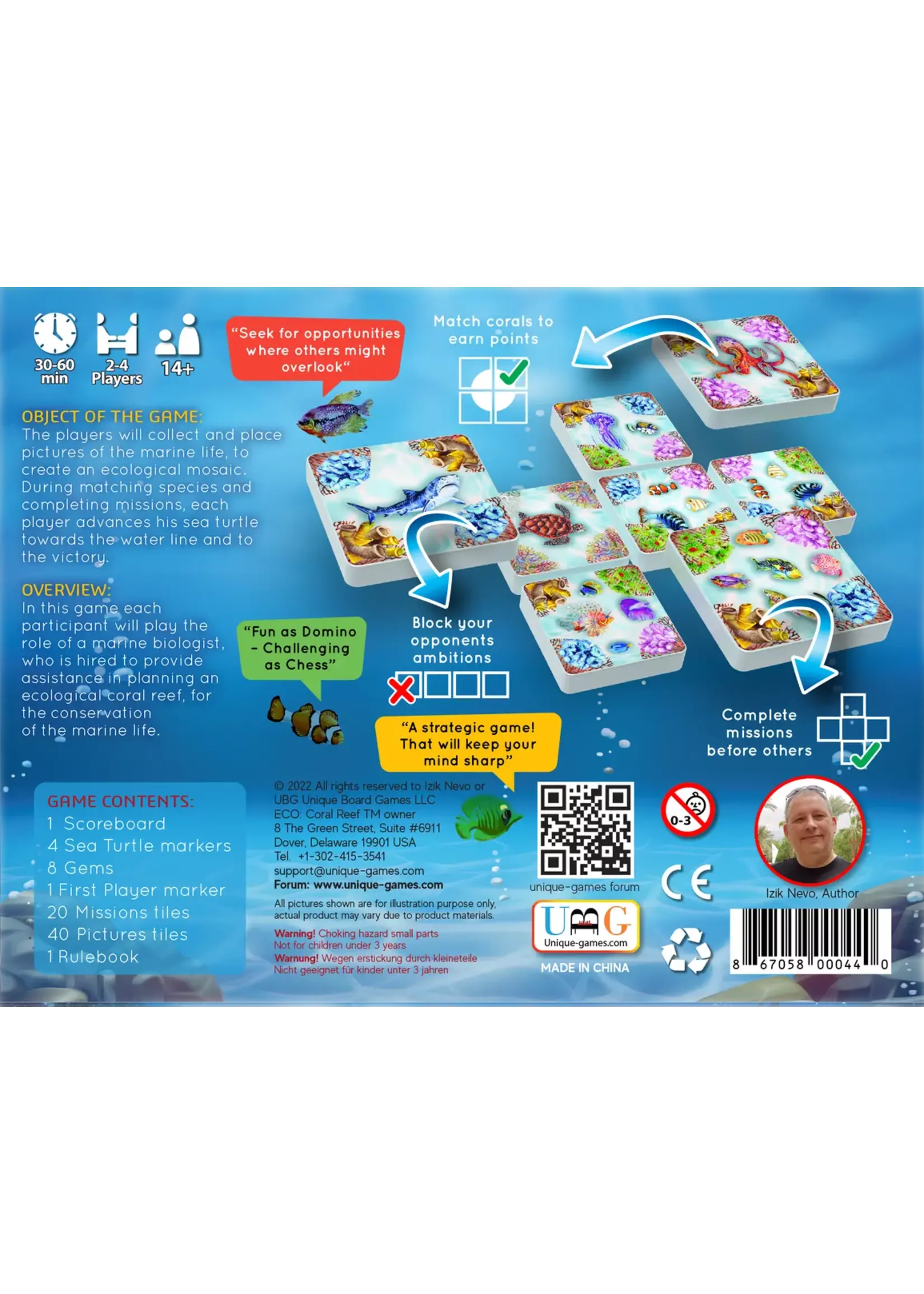 Unique Board Games LTD (UBG) ECO: Coral Reef - Boardgame - Eng