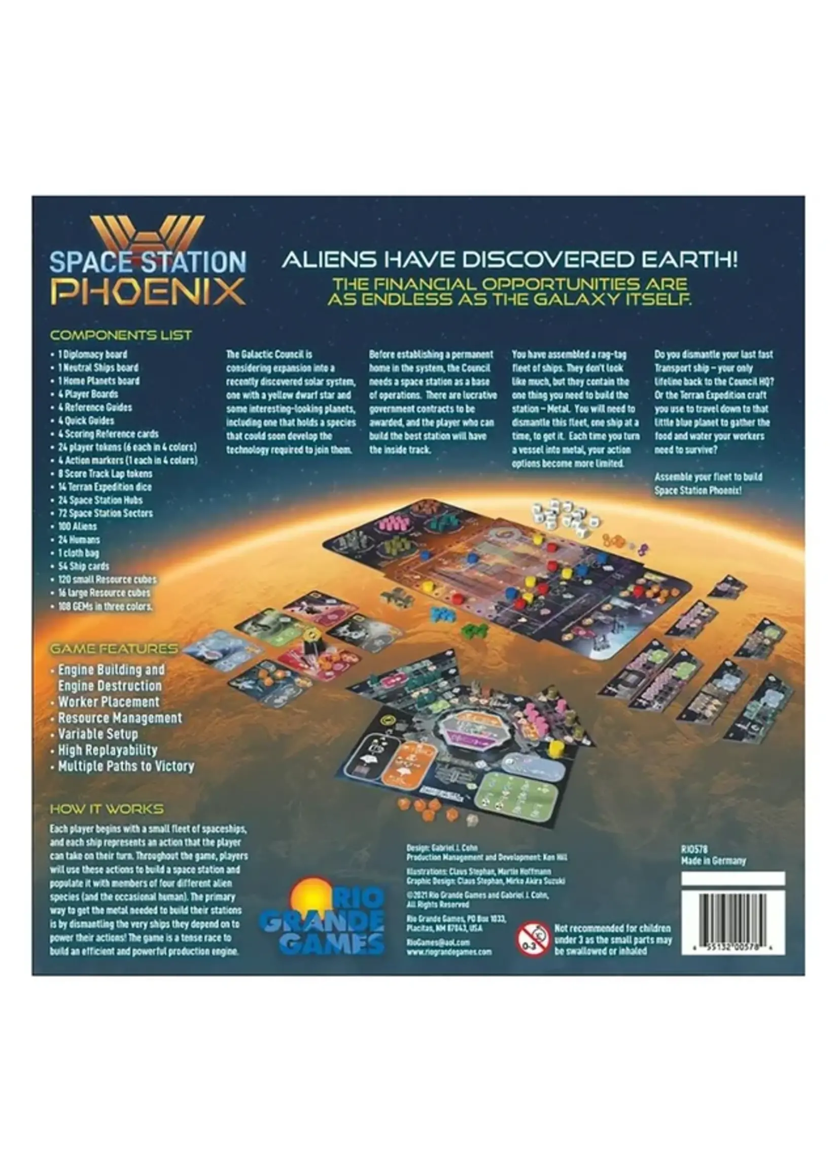 Rio Grande Games Space Station Phoenix - Boardgame - Eng