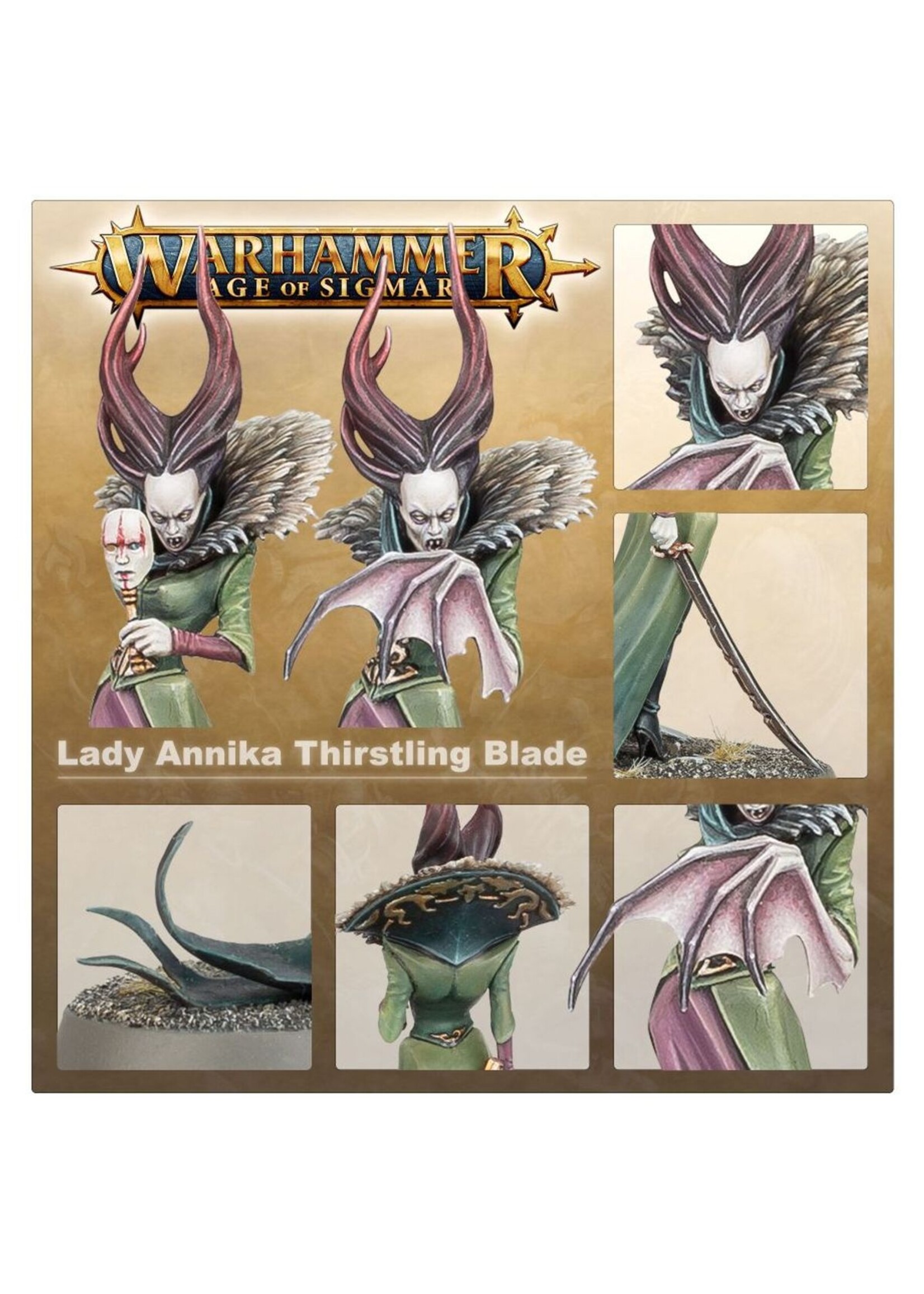 Warhammer: age of sigmar Soulblight Gravelords: Lady Annika, the Thirsting Blade