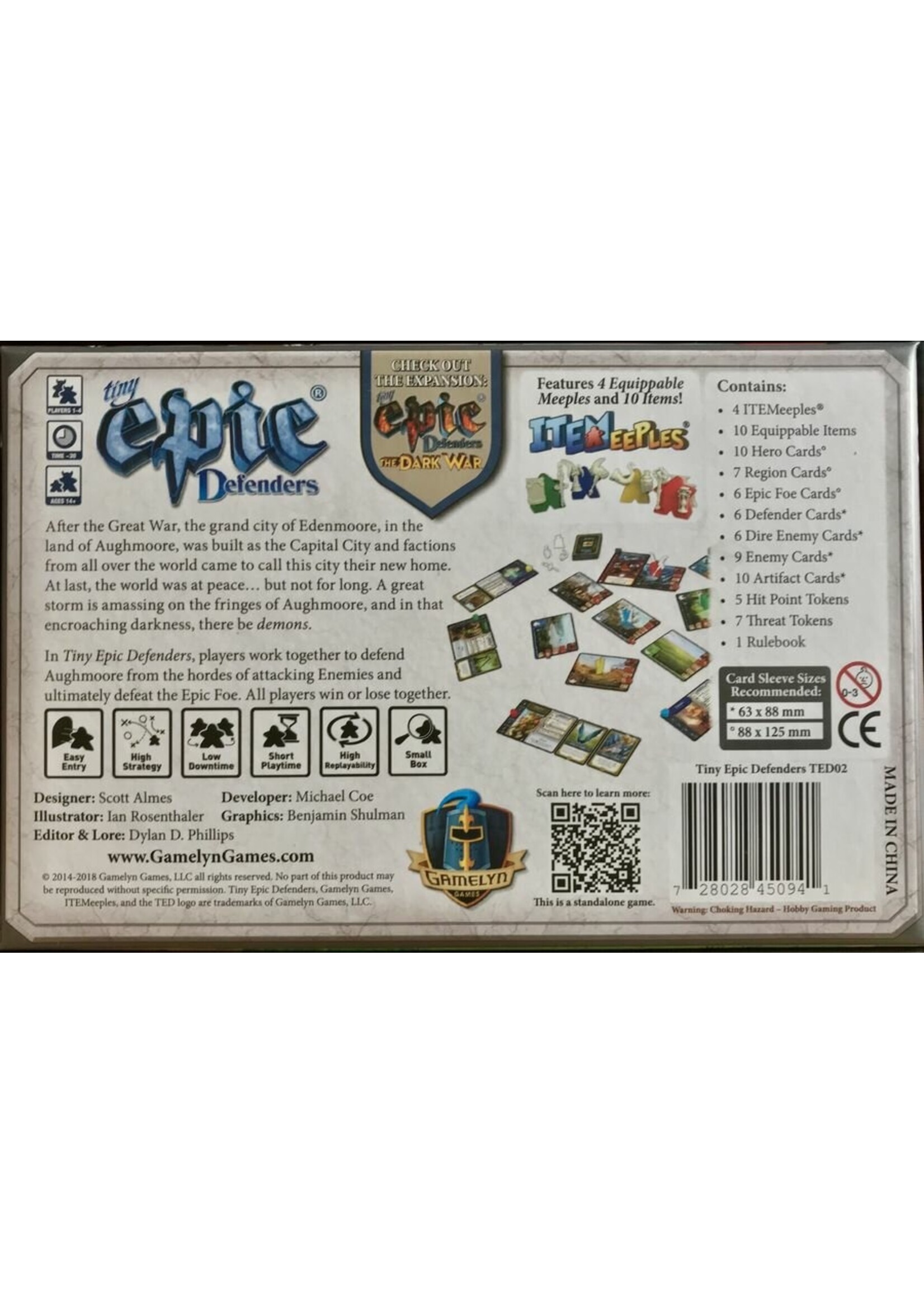 Gamelyn Games Tiny Epic Defenders - boardgame - Eng