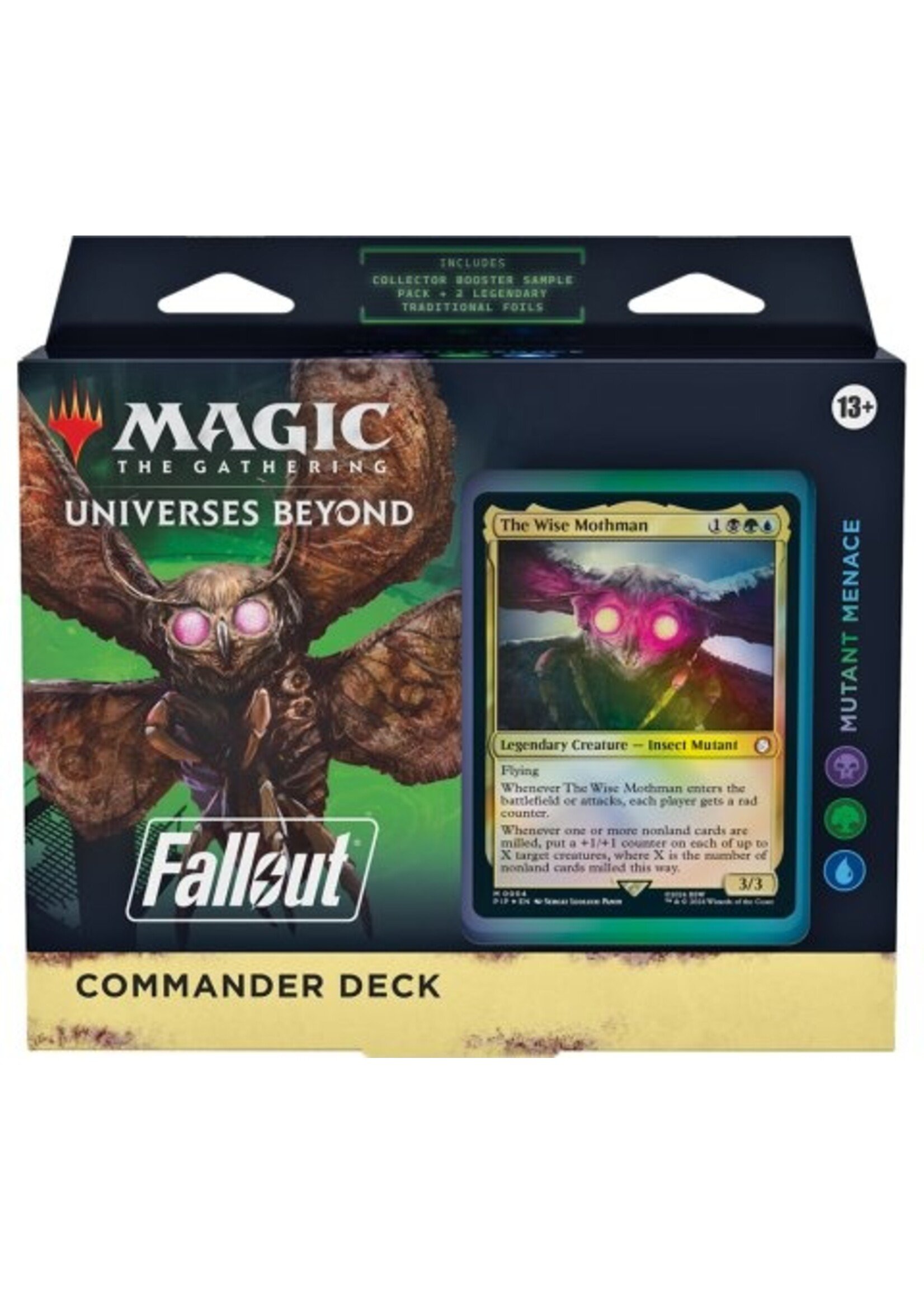Magic the gathering Universes Beyond: Fallout: " Mutant Menace" Commander deck