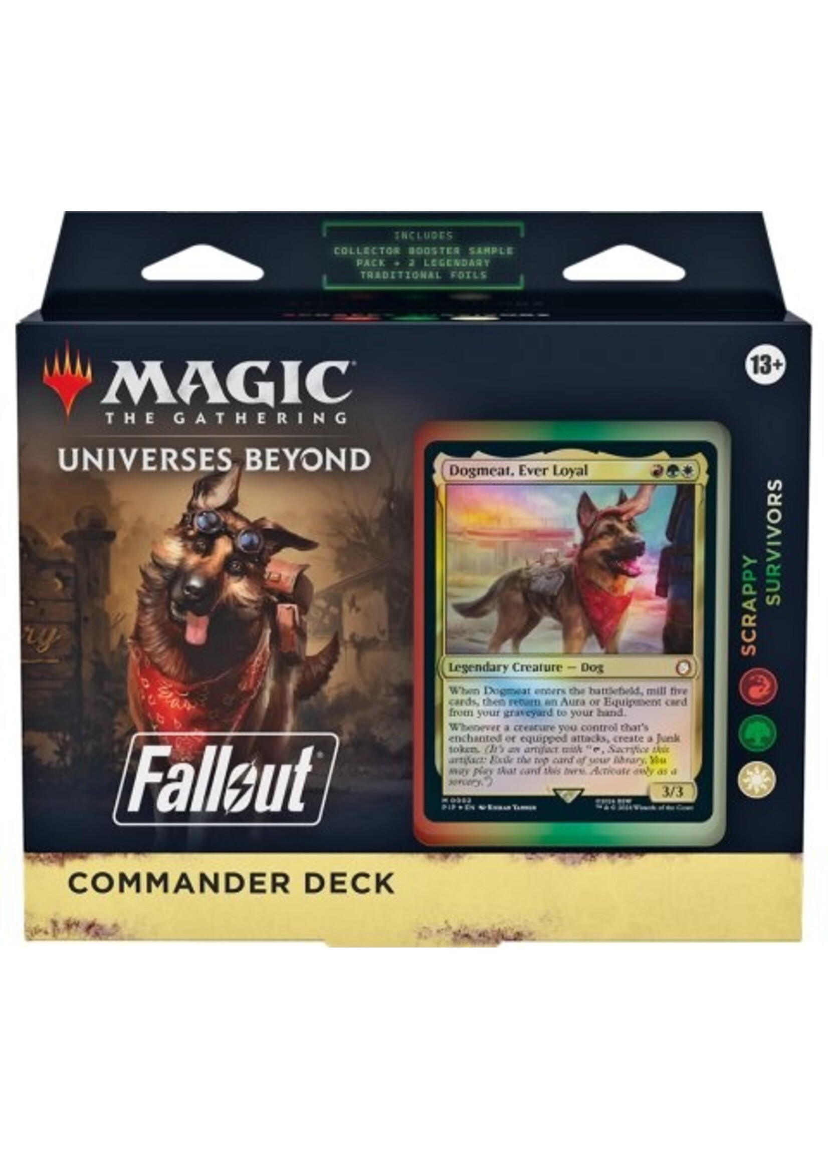 Magic the gathering Universes Beyond: Fallout: "scrappy survivors" Commander deck