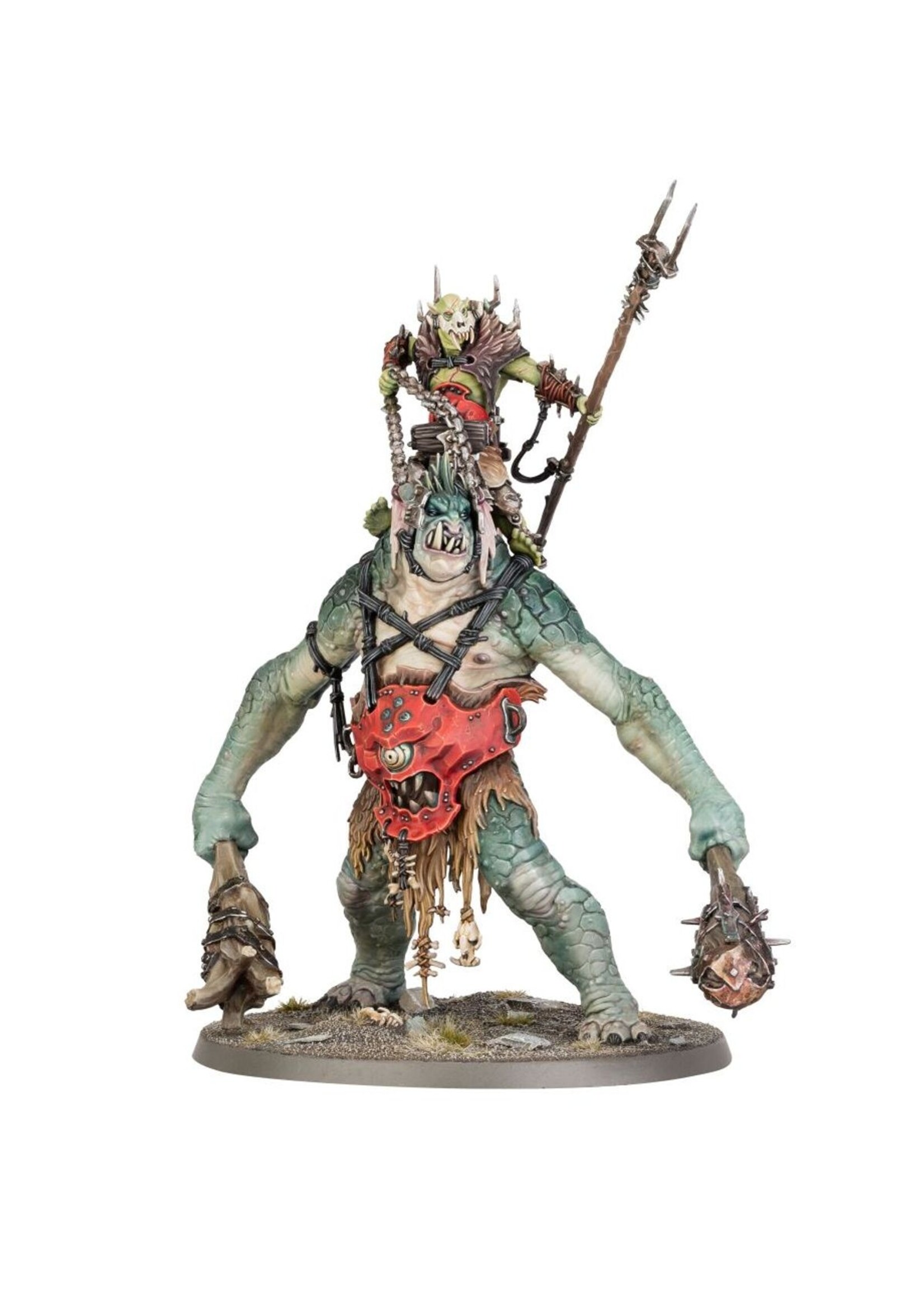 Warhammer: age of sigmar Orruk Warclans: Breaka-Boss on Mirebrute Troggoth