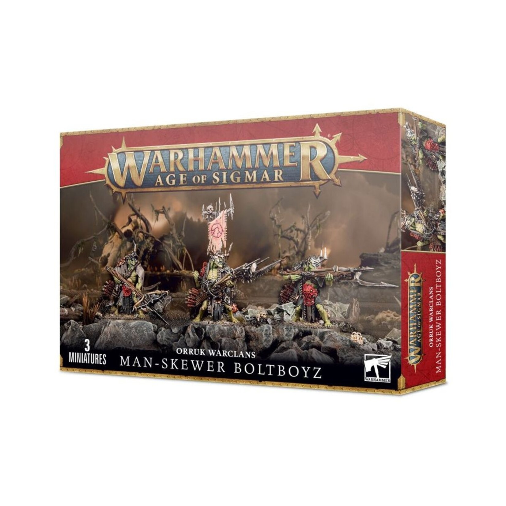 Warhammer: age of sigmar Orruk Warclans: Man-Skewer Boltboyz