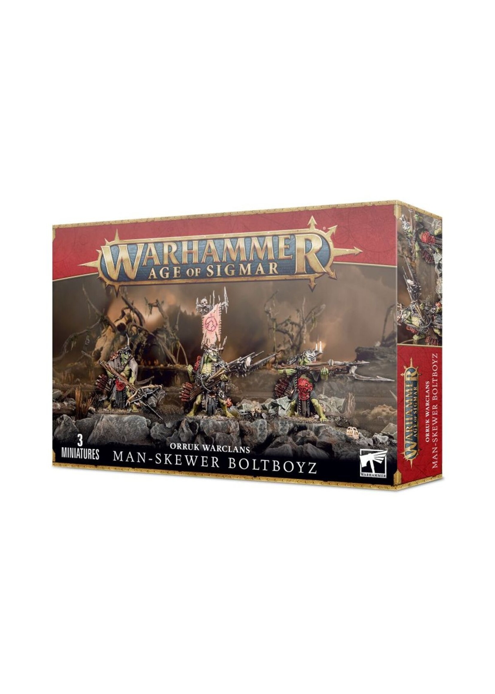 Warhammer: age of sigmar Orruk Warclans: Man-Skewer Boltboyz