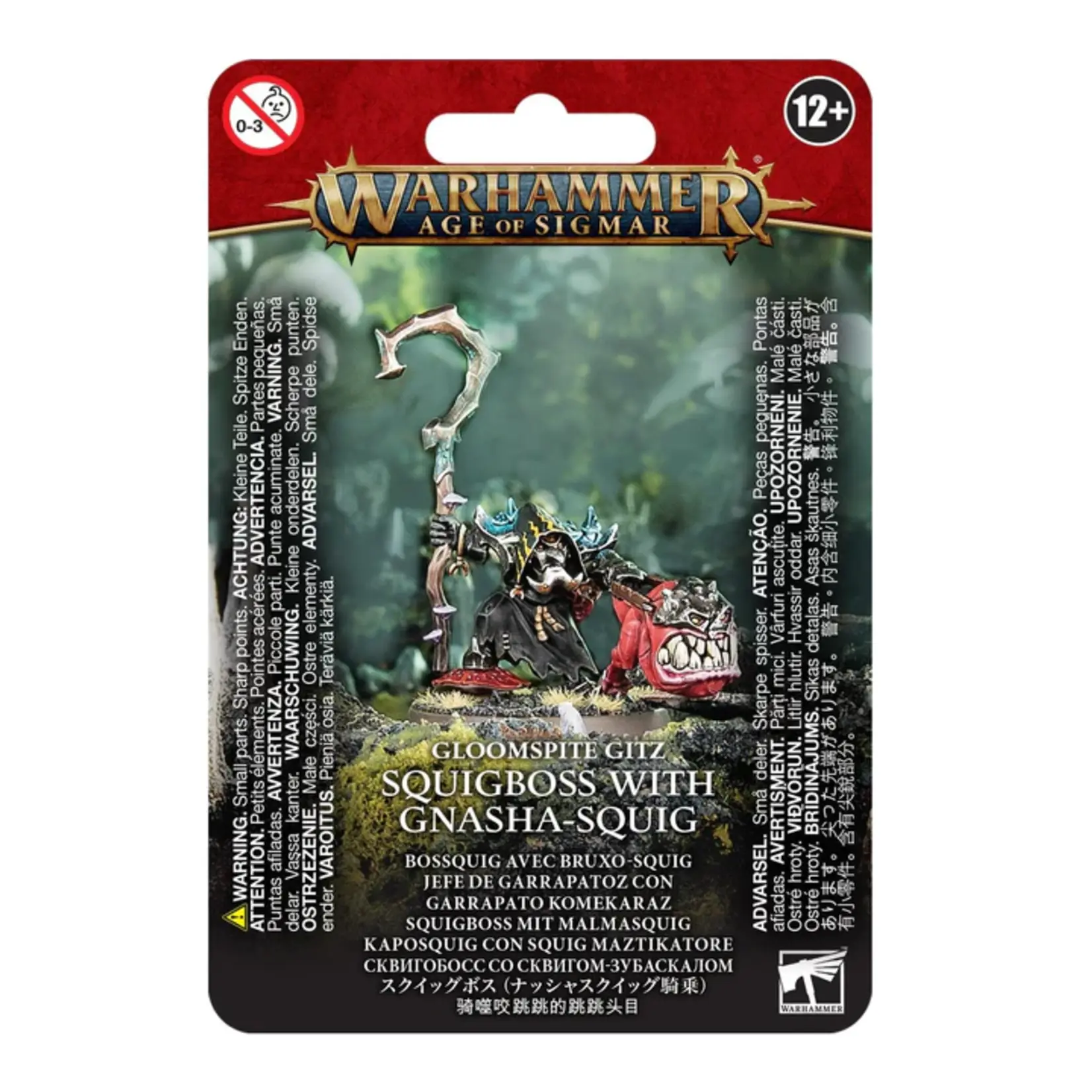 Warhammer: age of sigmar Gloomspite Gitz: Squiboss with Gnasha-Squig