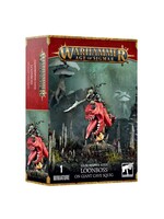 Warhammer: age of sigmar Gloomspite Gitz: Loonboss on Giant Cave Squiq