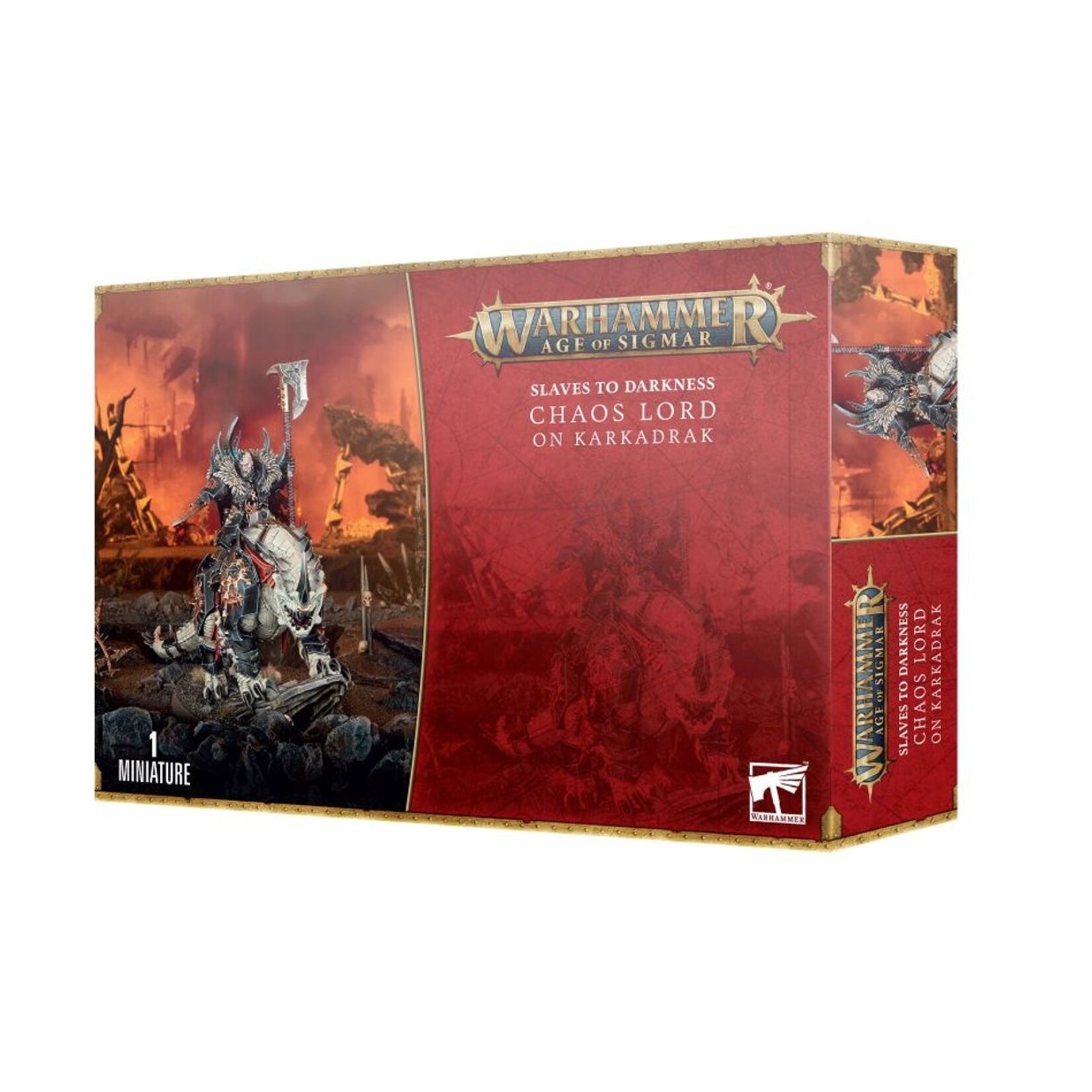 Warhammer: age of sigmar Slaves To Darkness: Chaos Lord on Karkadrak
