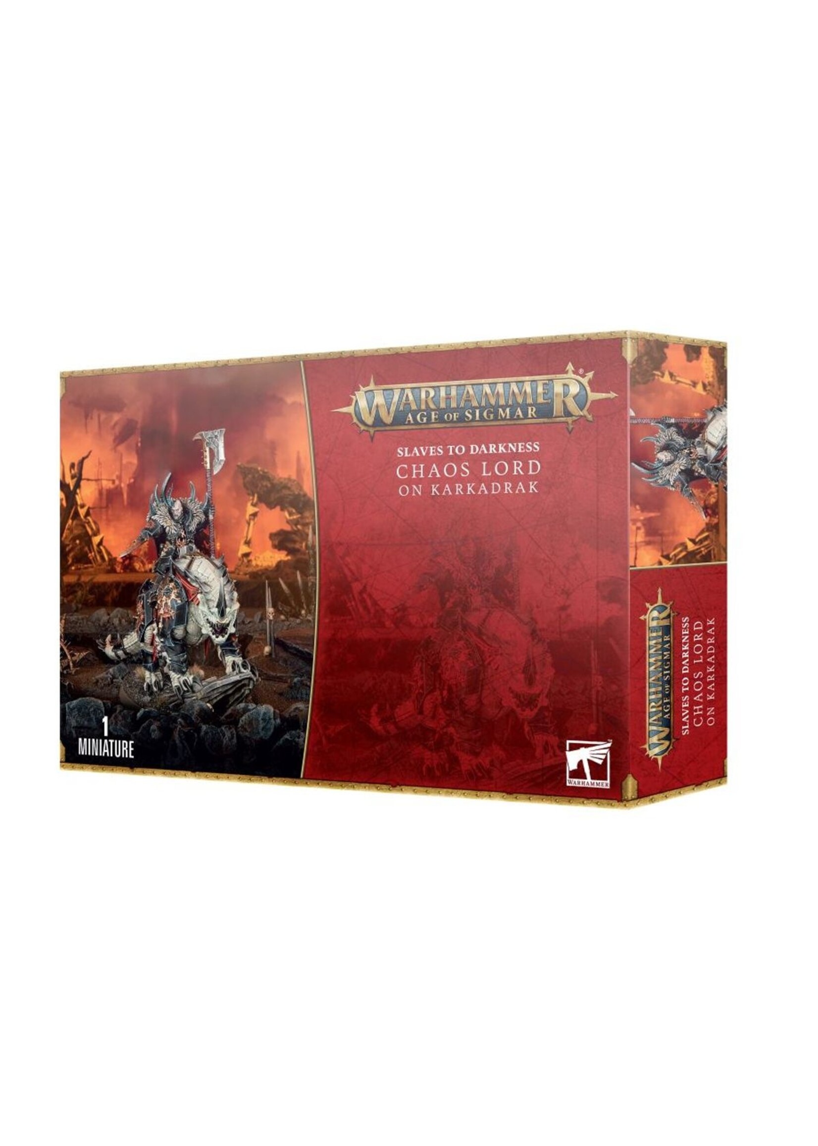 Warhammer: age of sigmar Slaves To Darkness: Chaos Lord on Karkadrak