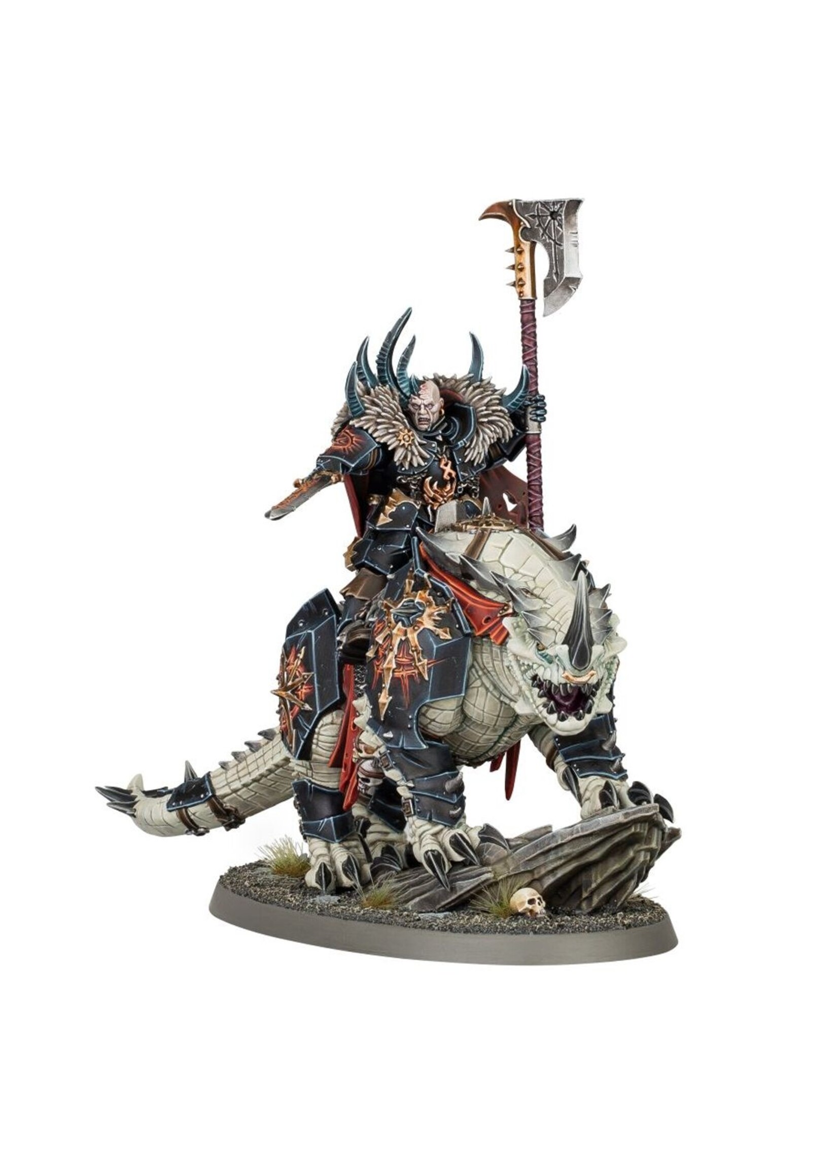 Warhammer: age of sigmar Slaves To Darkness: Chaos Lord on Karkadrak