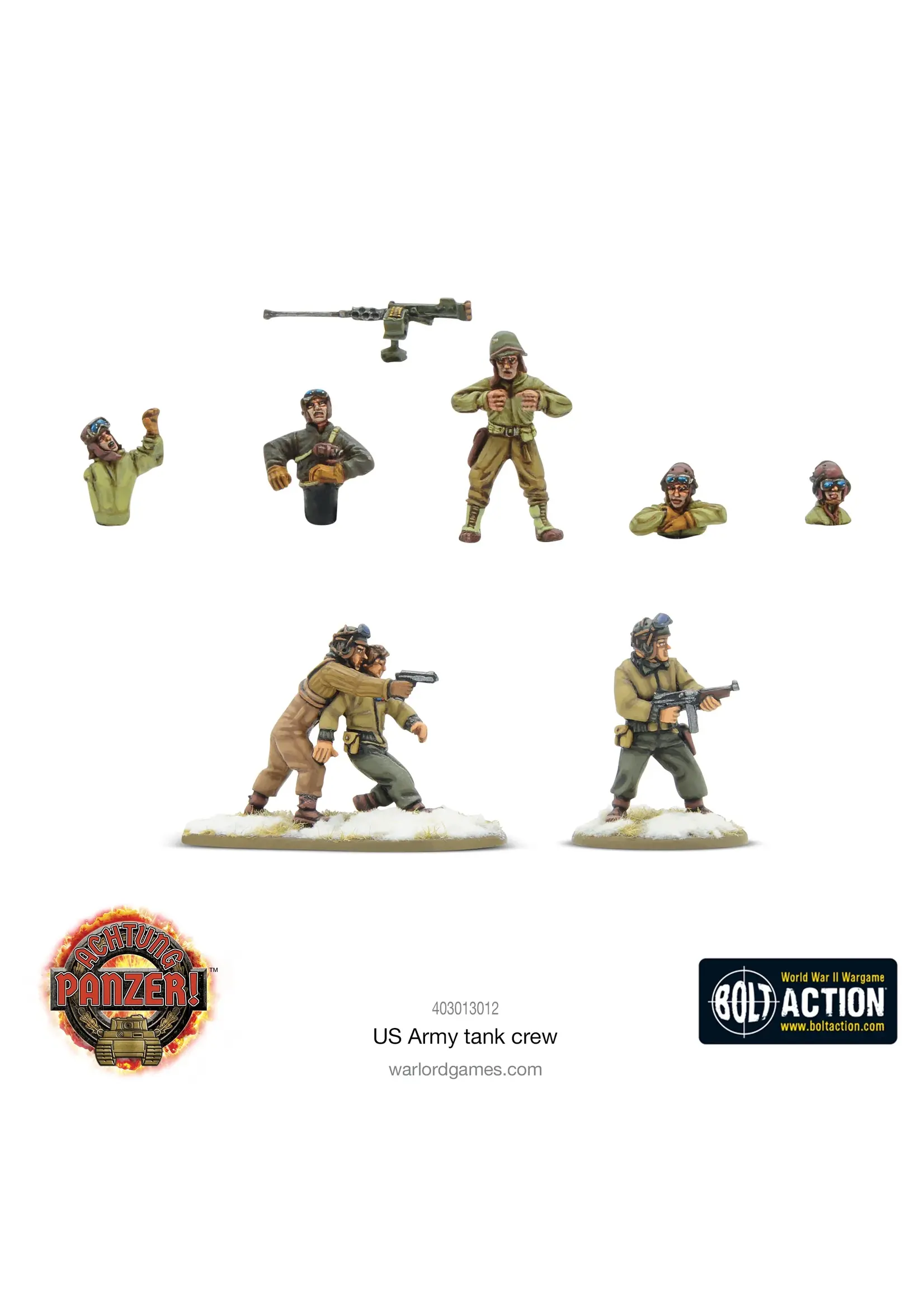Bolt action Achtung Panzer! US Army Tank Crew - EN