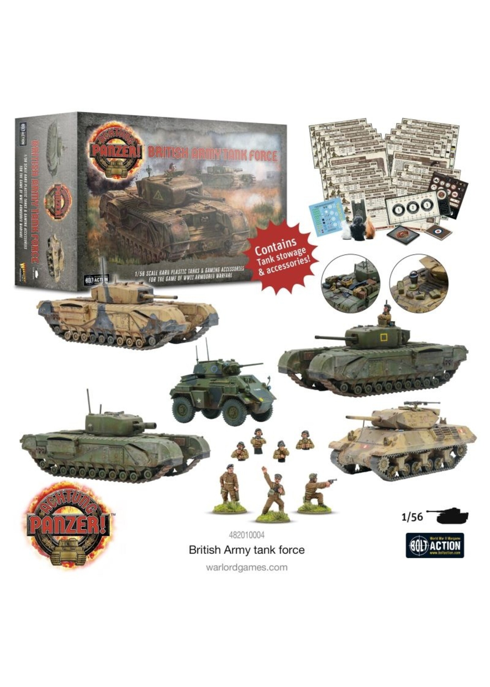 Bolt action Achtung Panzer! British Army Tank Force - EN