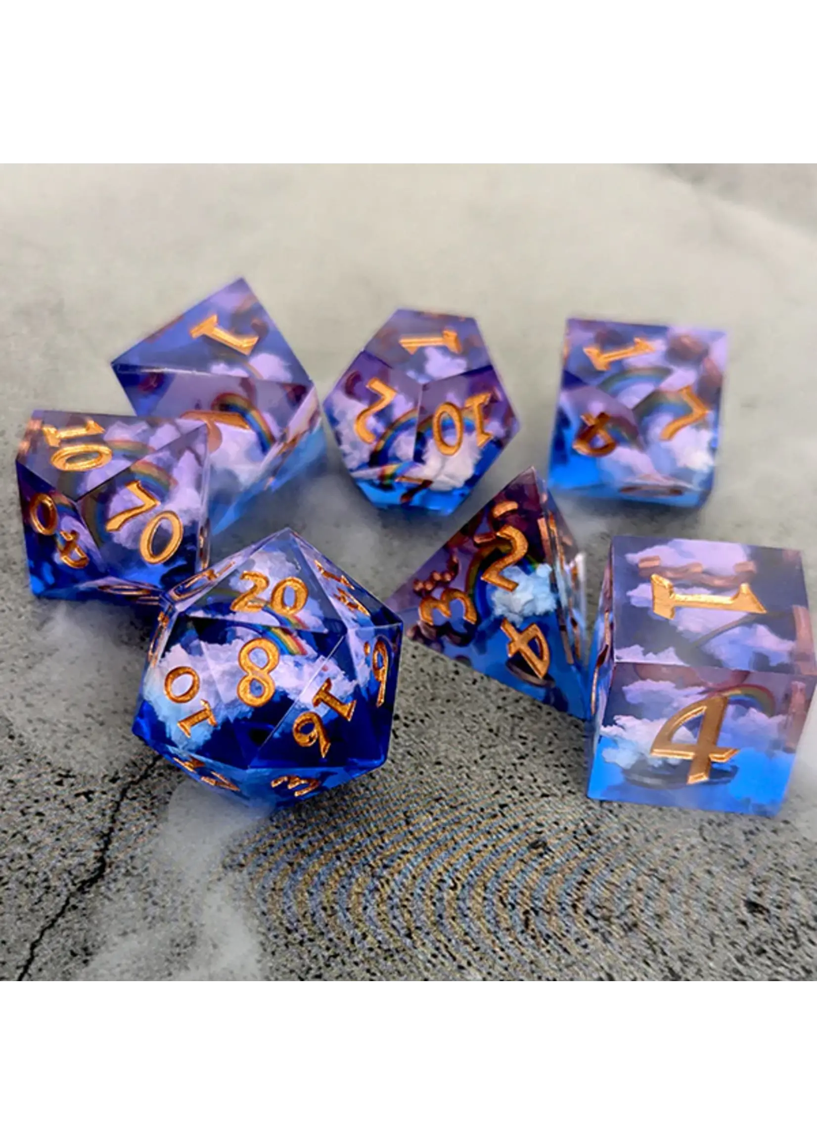 Dakota Irish rainbow dash - 7pc dice set