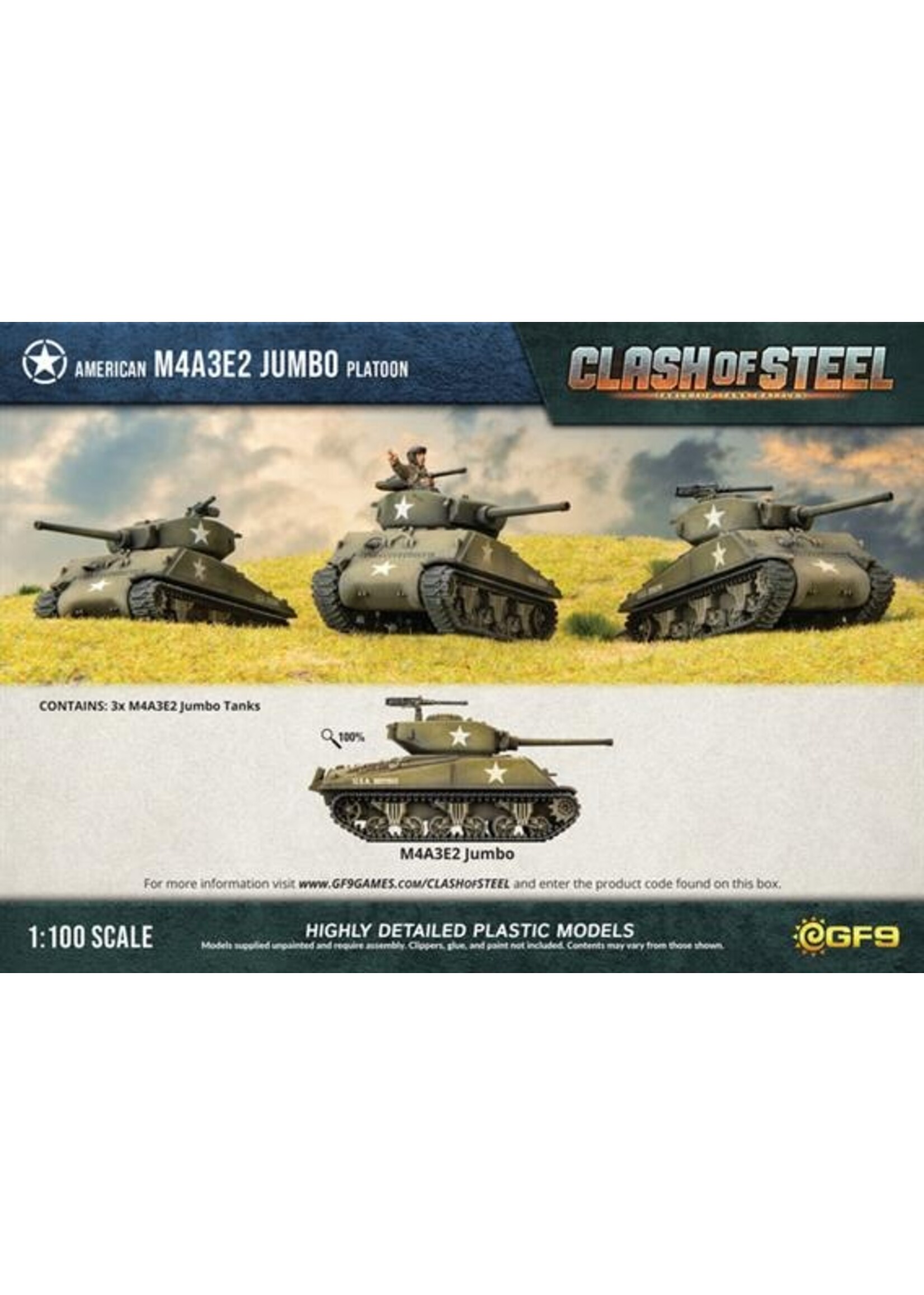 Clash Of Steel American M4A3E2 Jumbo Platoon