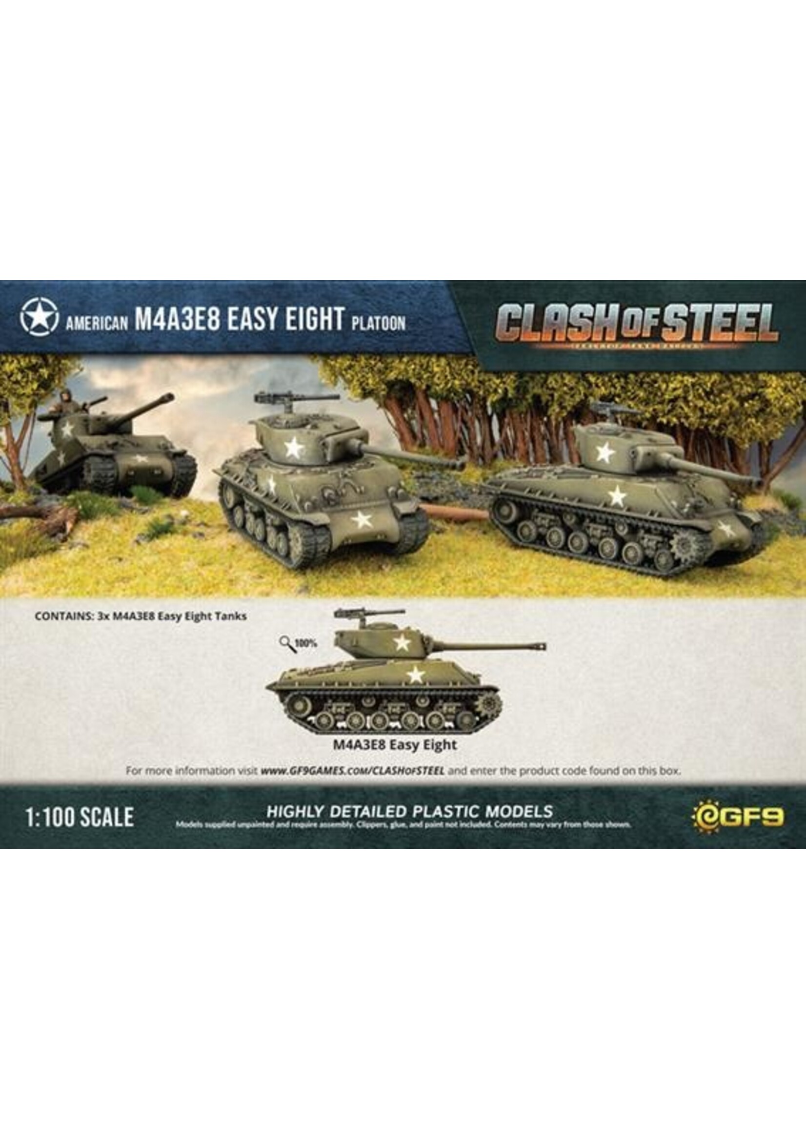Clash Of Steel American M4A3E8 Easy Eight Platoon