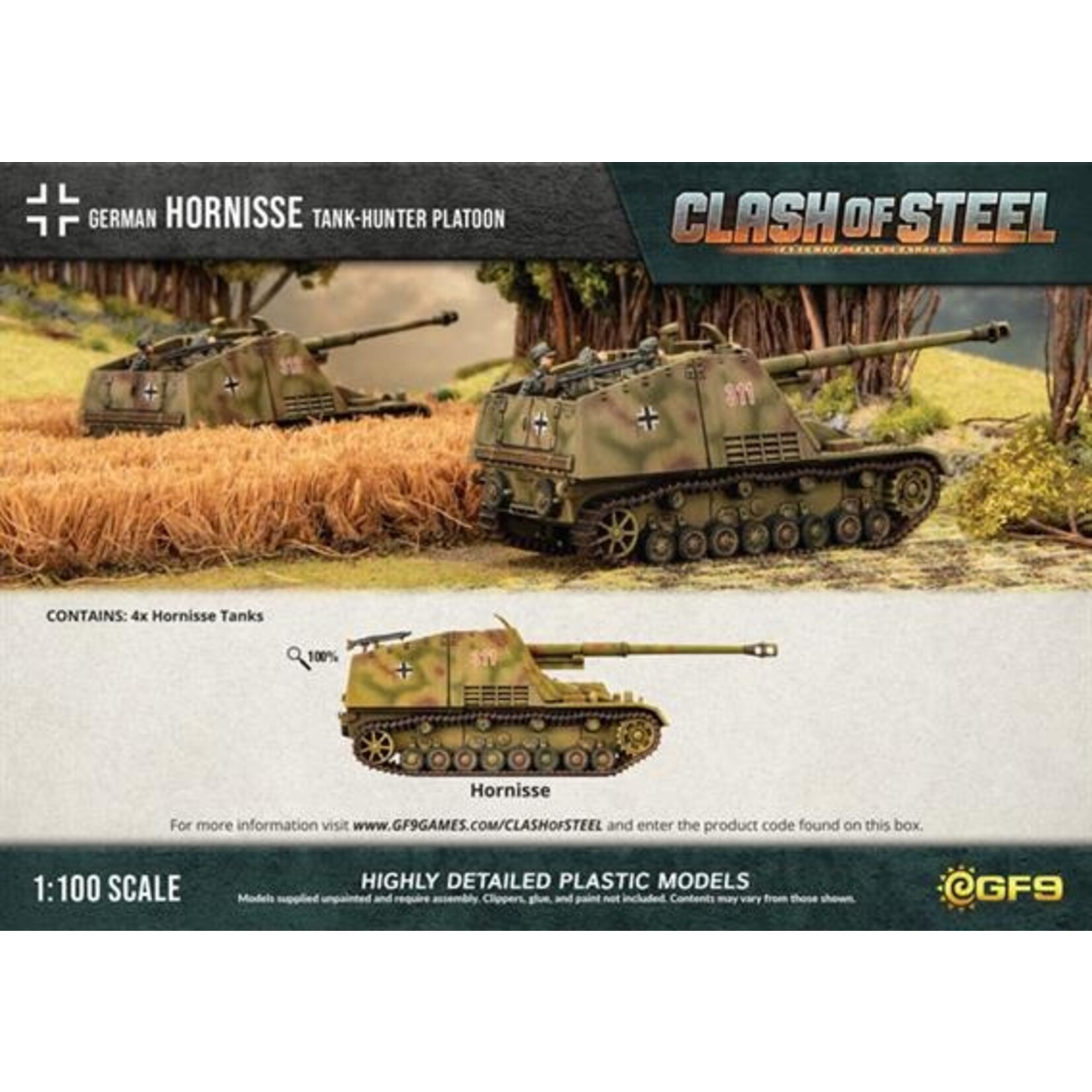 Clash Of Steel German Hornisse Tank-Hunter Platoon