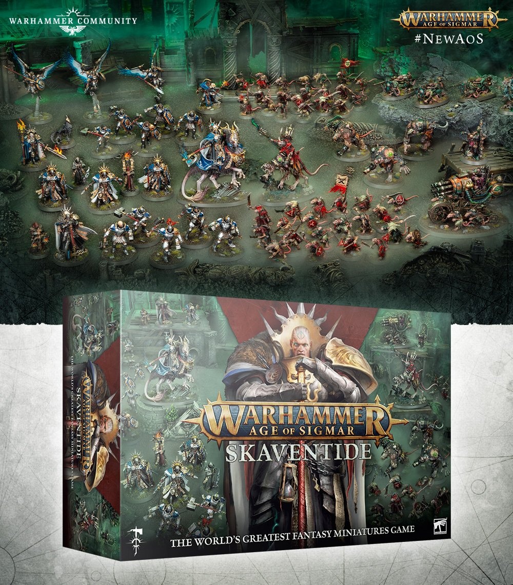 AGE OF SIGMAR SKAVENTIDE-Spearhead Fire & Jade Rules, Carte, Tavole