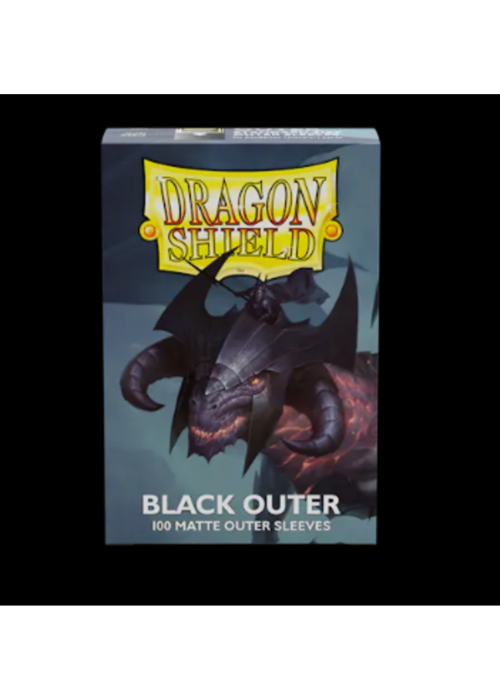 DRAGON SHIELD Dragon Shield - 100 Standard size Outer Sleeves - Matte Black