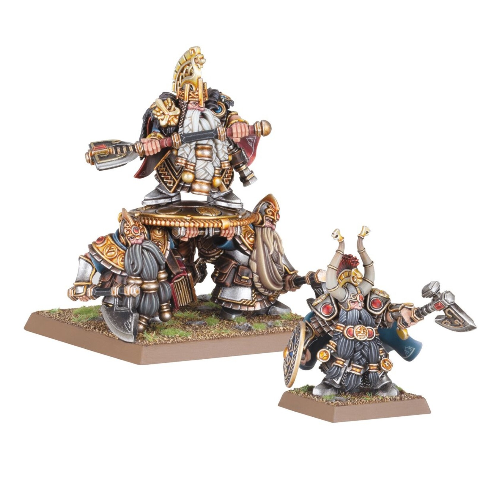 warhammer the old world Dwarf Lords With Shealdbearers