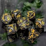 Dakota Irish Shattered Gold - 7pc dice set