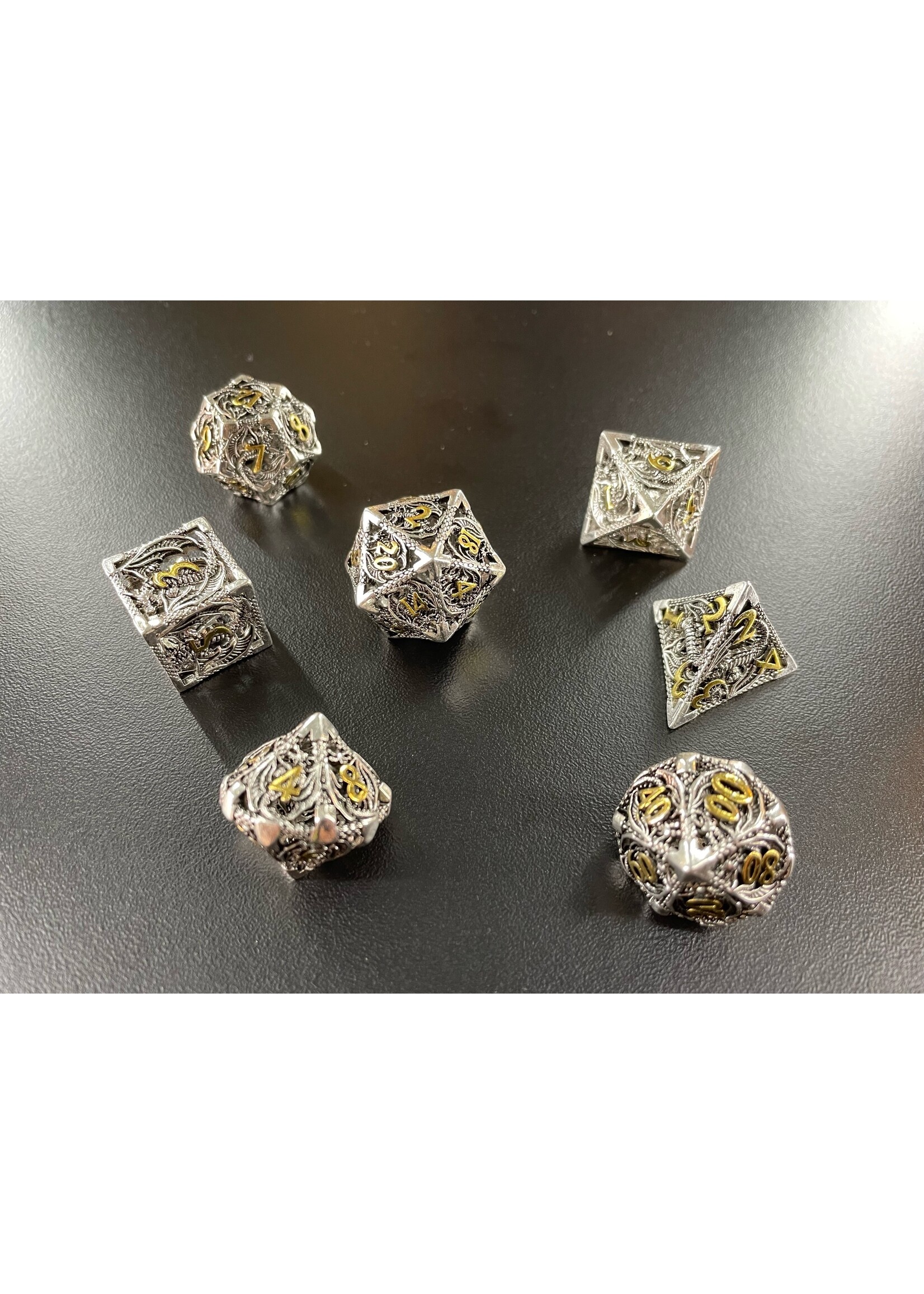 MagicVortex - Dice Gilded Drake - RPG 7pc Set