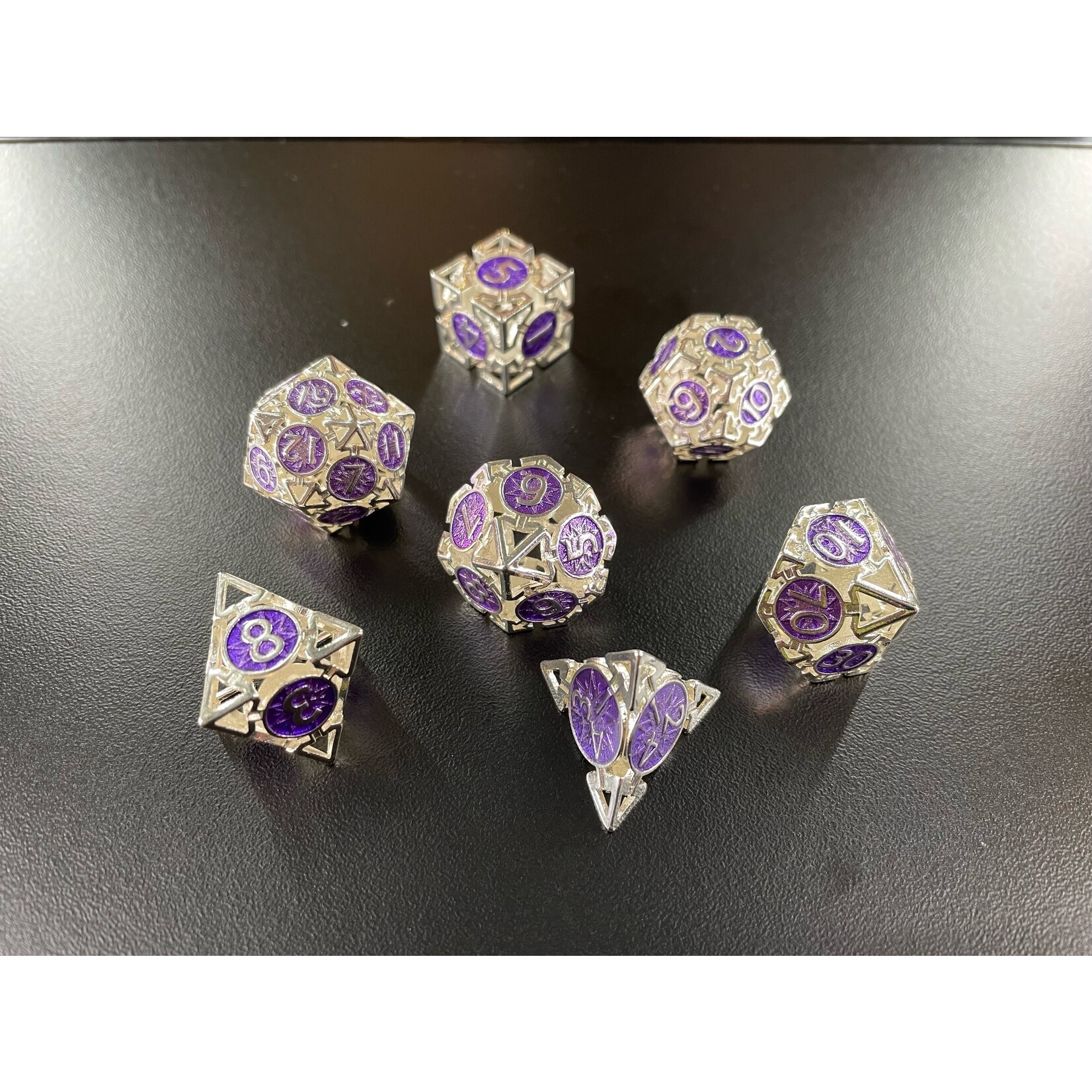 MagicVortex - Dice Violet Veil - RPG 7pc Set