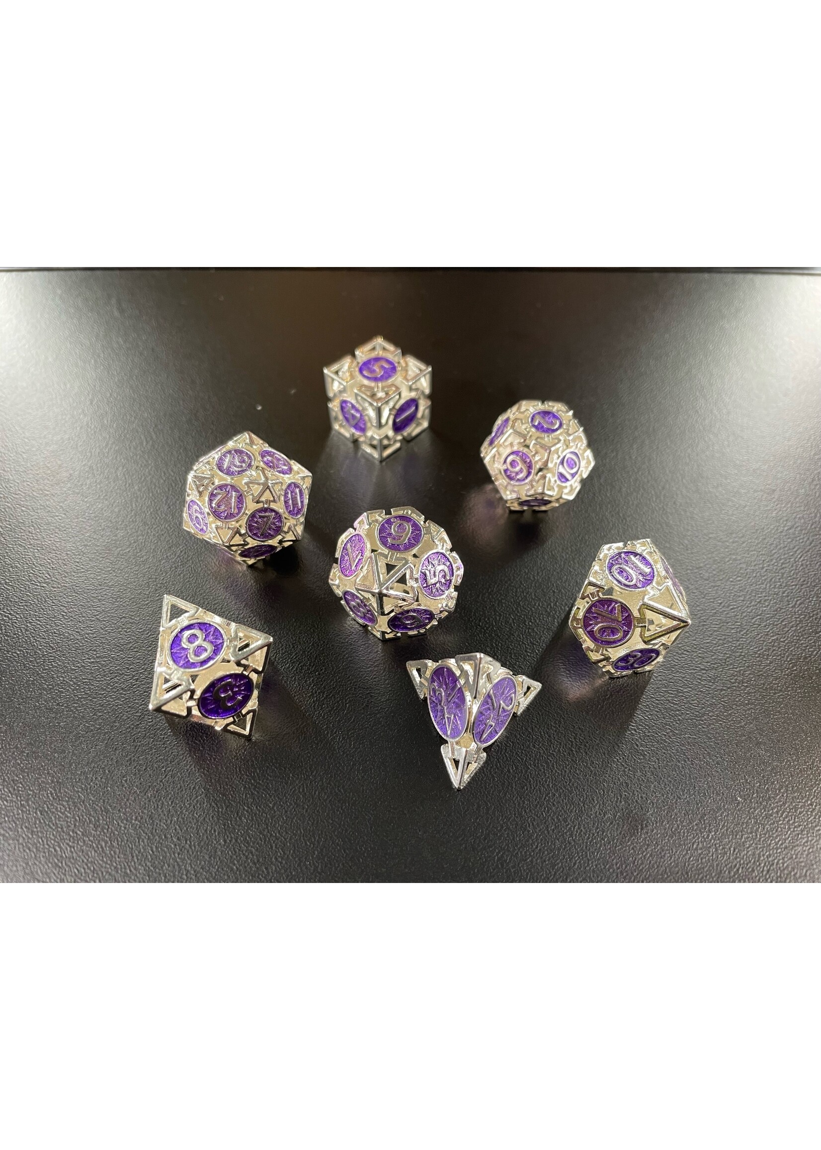 MagicVortex - Dice Violet Veil - RPG 7pc Set