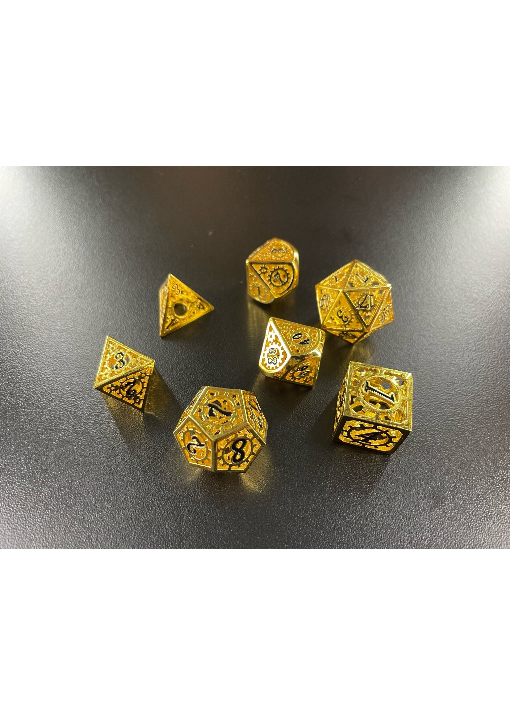 MagicVortex - Dice AetherGold - RPG 7pc Set