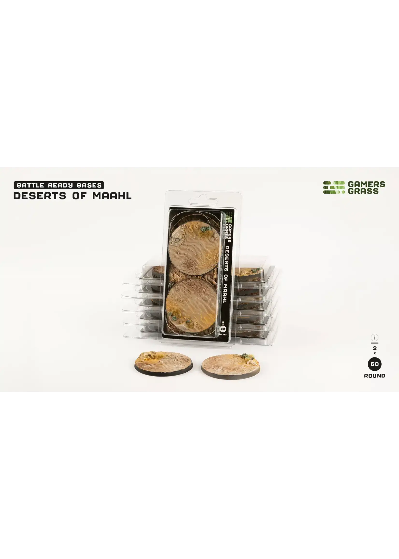 GamersGrass Deserts of Maahl Bases - Round 60mm - GamersGrass