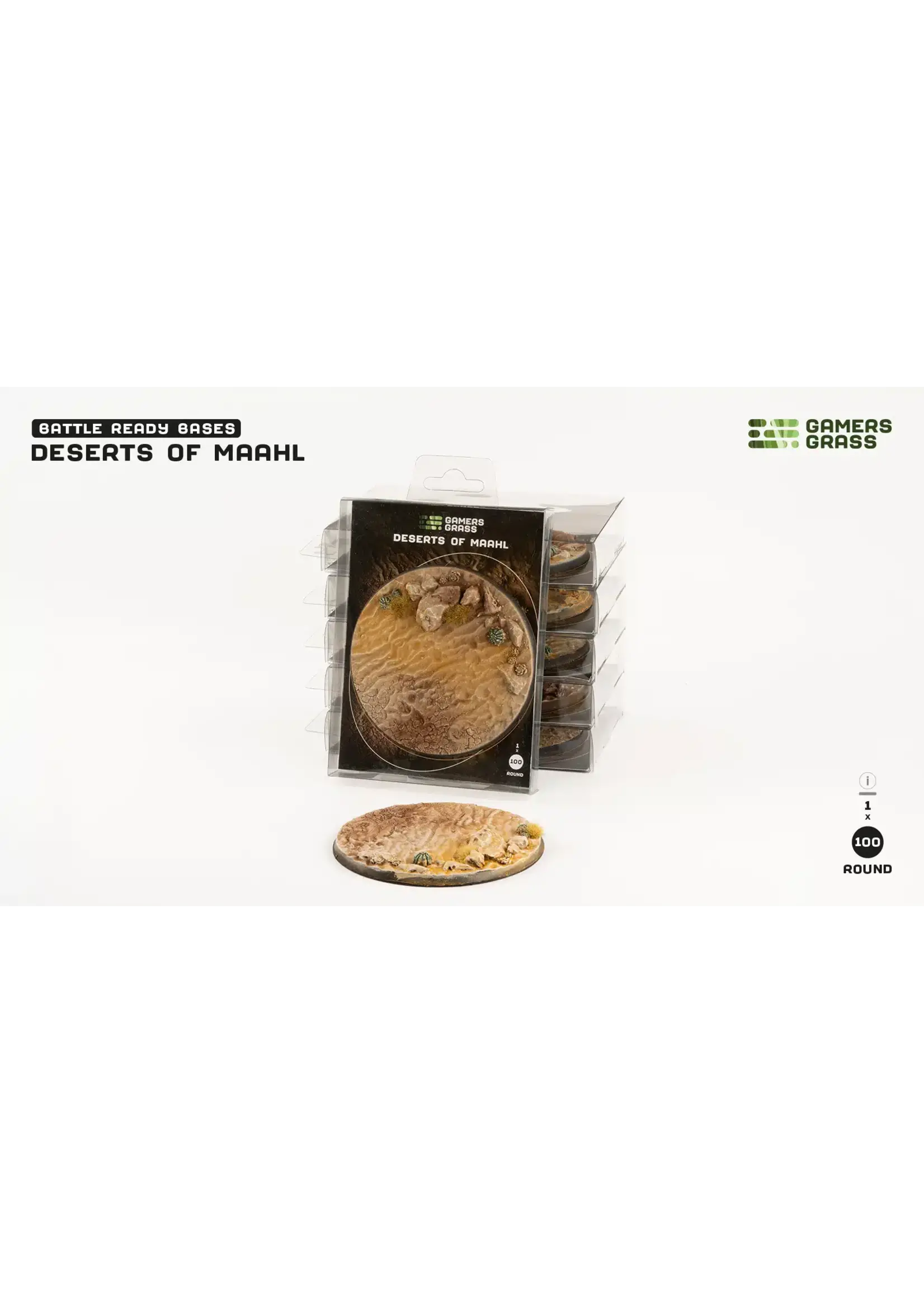 GamersGrass Deserts of Maahl Bases - Round 100mm - GamersGrass