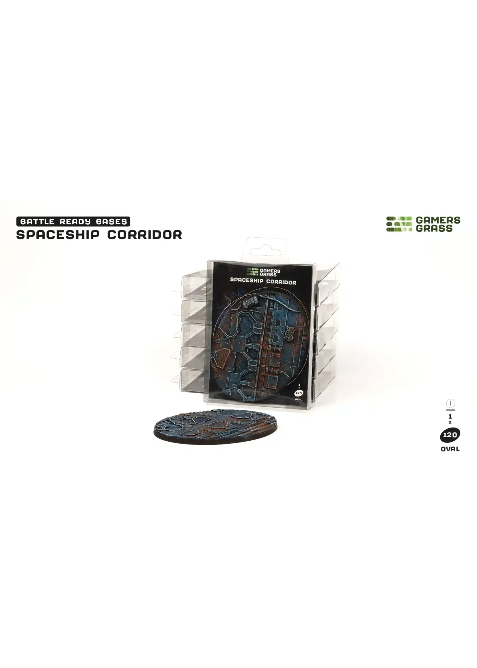 GamersGrass Spaceship Corridor Bases - Oval 120mm - GamersGrass