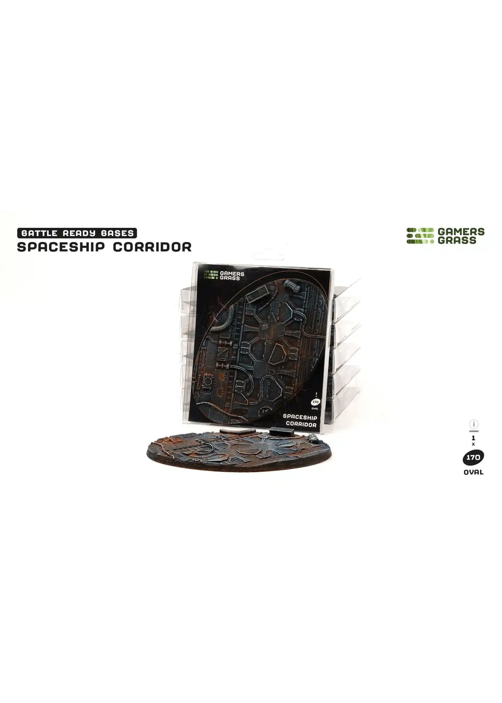 GamersGrass Spaceship Corridor Bases - Oval 170mm - GamersGrass